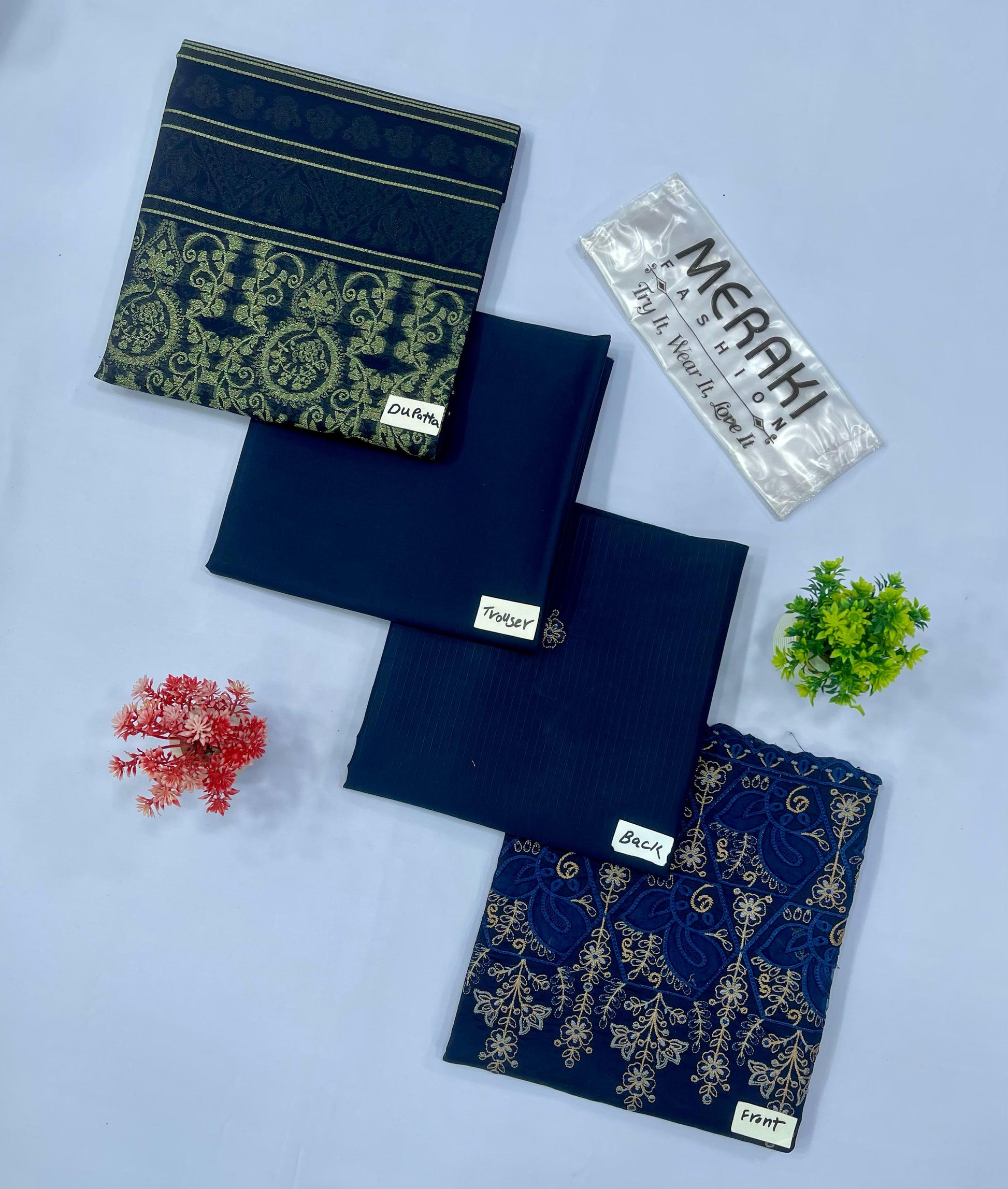 APPLIC WORK DAMAN BORING BANA DURA 3-PC LAWN (Set-Pack Of 3 Suits )Category A Market Boy