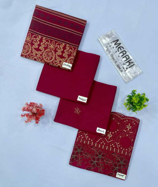 APPLIC WORK DAMAN BORING BANA DURA 3-PC LAWN (Set-Pack Of 3 Suits )Category B Market Boy