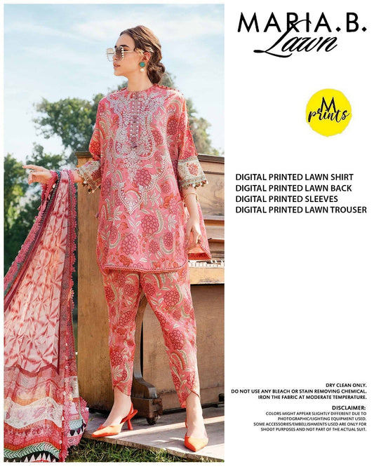 MARIA.B. DIGITAL PRINTED LAWN (Set -Pack Of 7 Suits ) Category B Market Boy