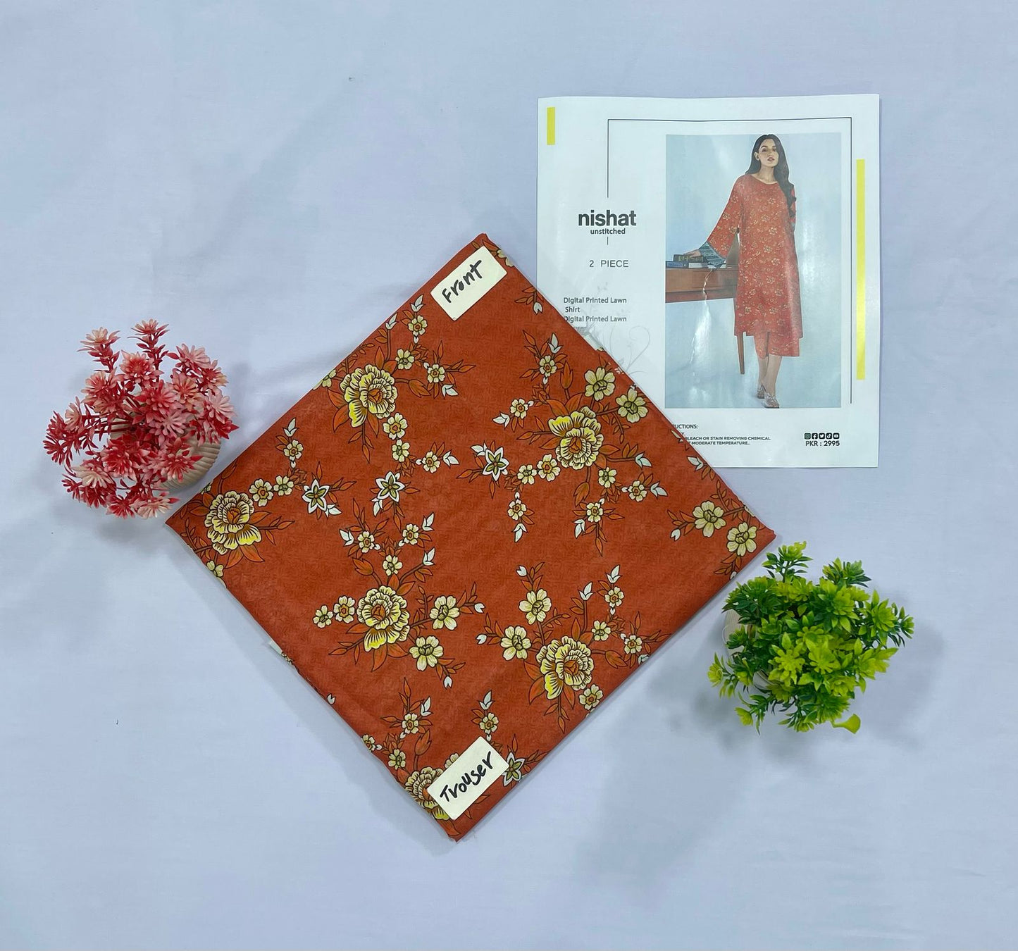 NISHAT ALL OVER DIGITAL PRINT LAWN(Set -Pack Of 9 Suits )Category B Market Boy