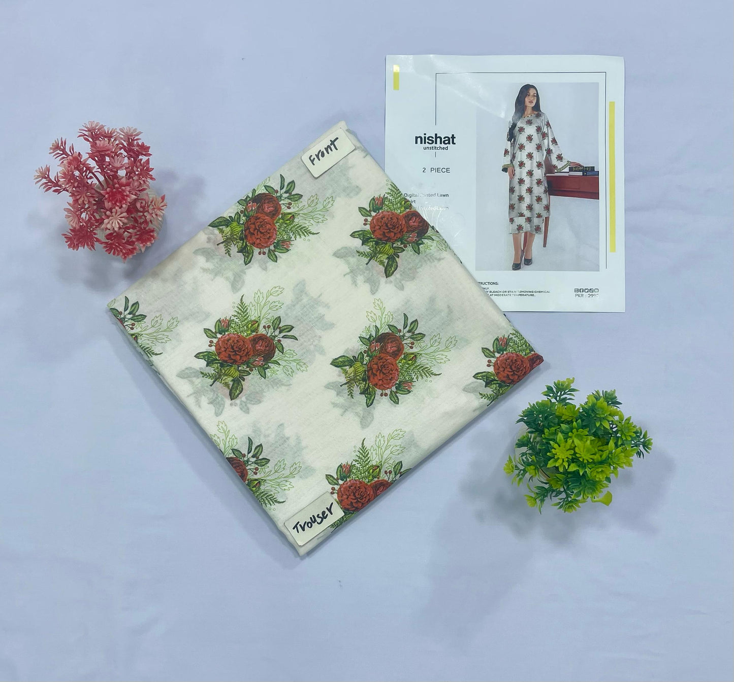 NISHAT ALL OVER DIGITAL PRINT LAWN(Set -Pack Of 9 Suits )Category B Market Boy