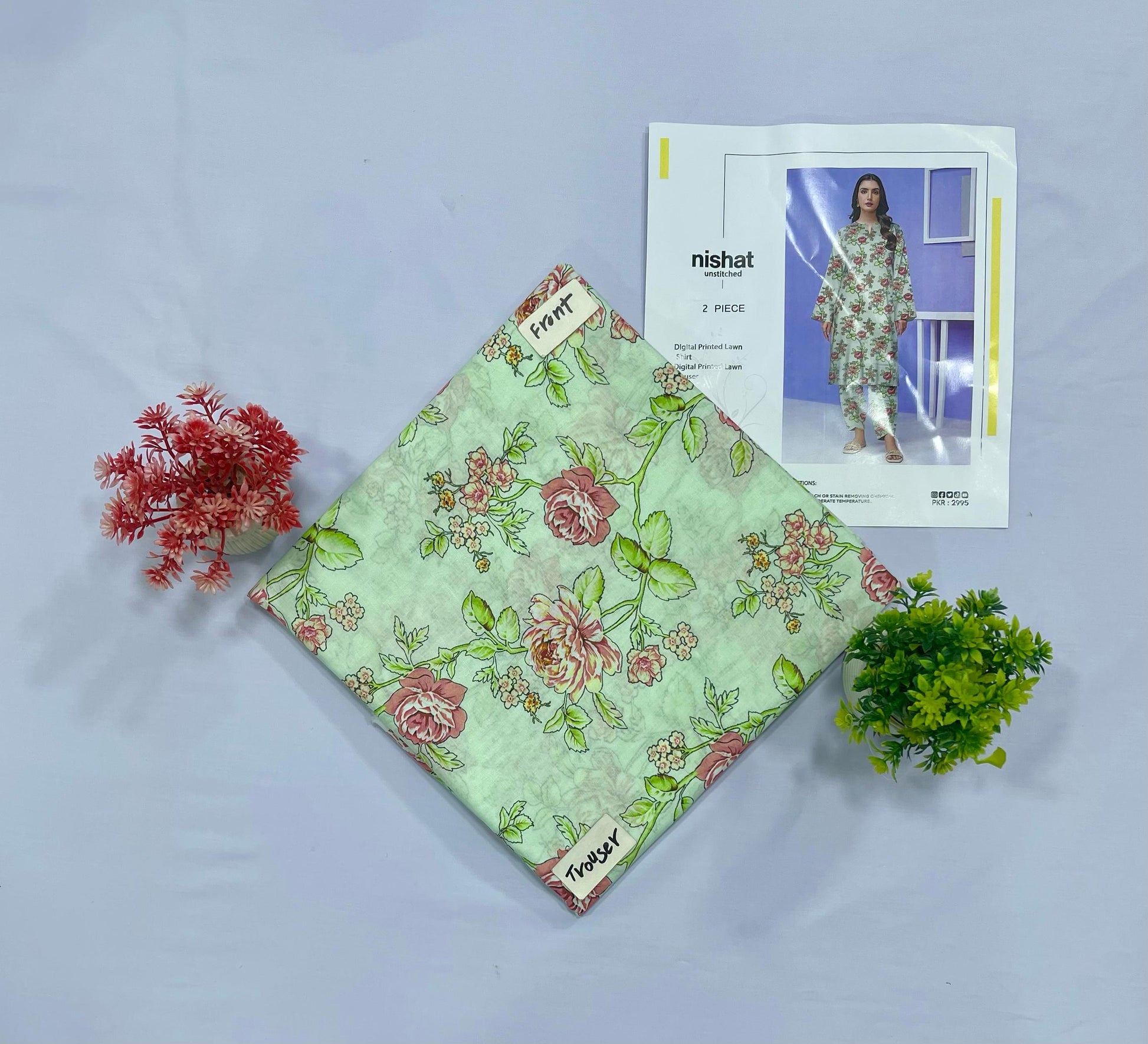 NISHAT ALL OVER DIGITAL PRINT LAWN(Set -Pack Of 5 Suits )Random Market Boy