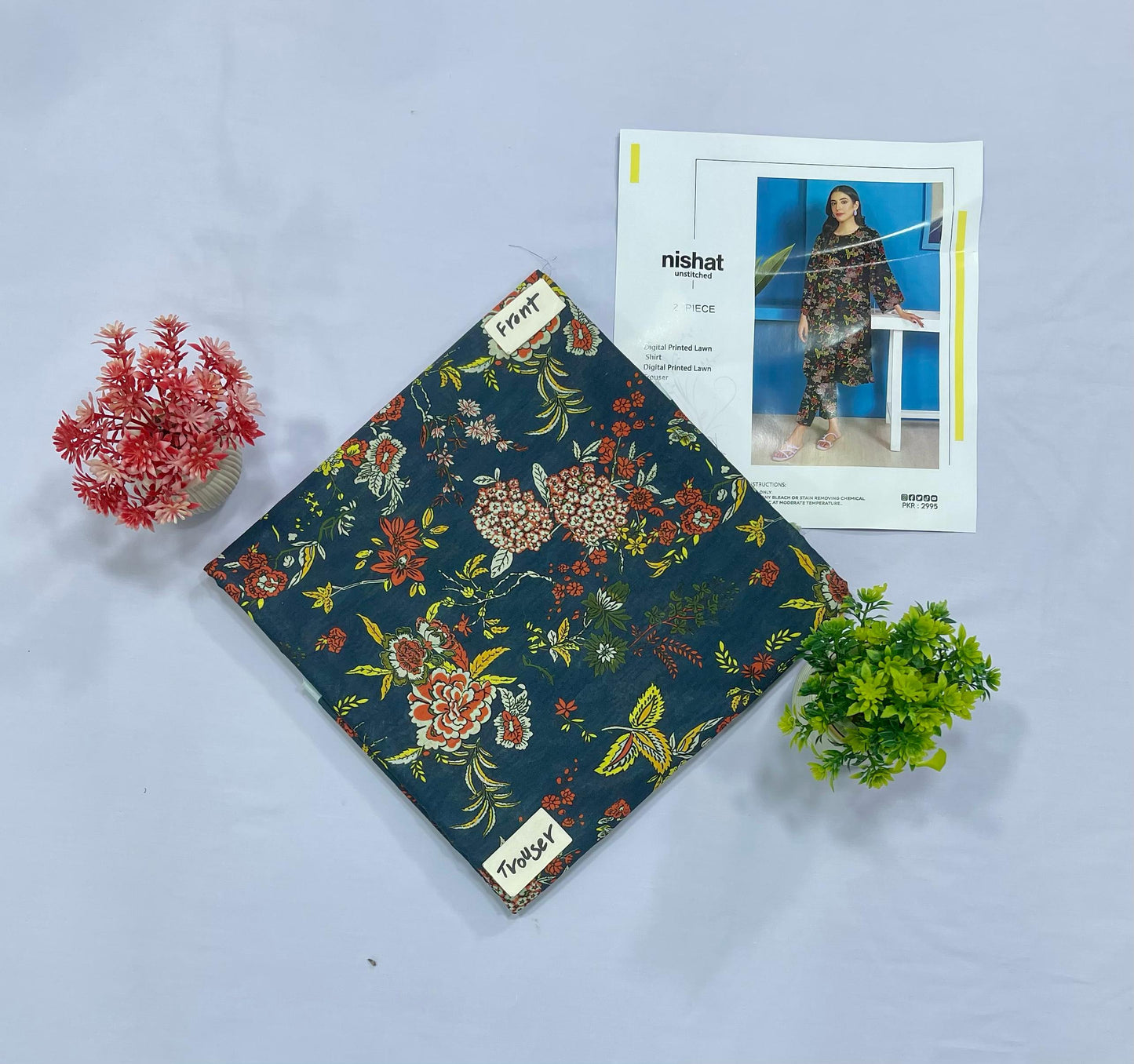 NISHAT ALL OVER DIGITAL PRINT LAWN(Set -Pack Of 9 Suits )Category B Market Boy