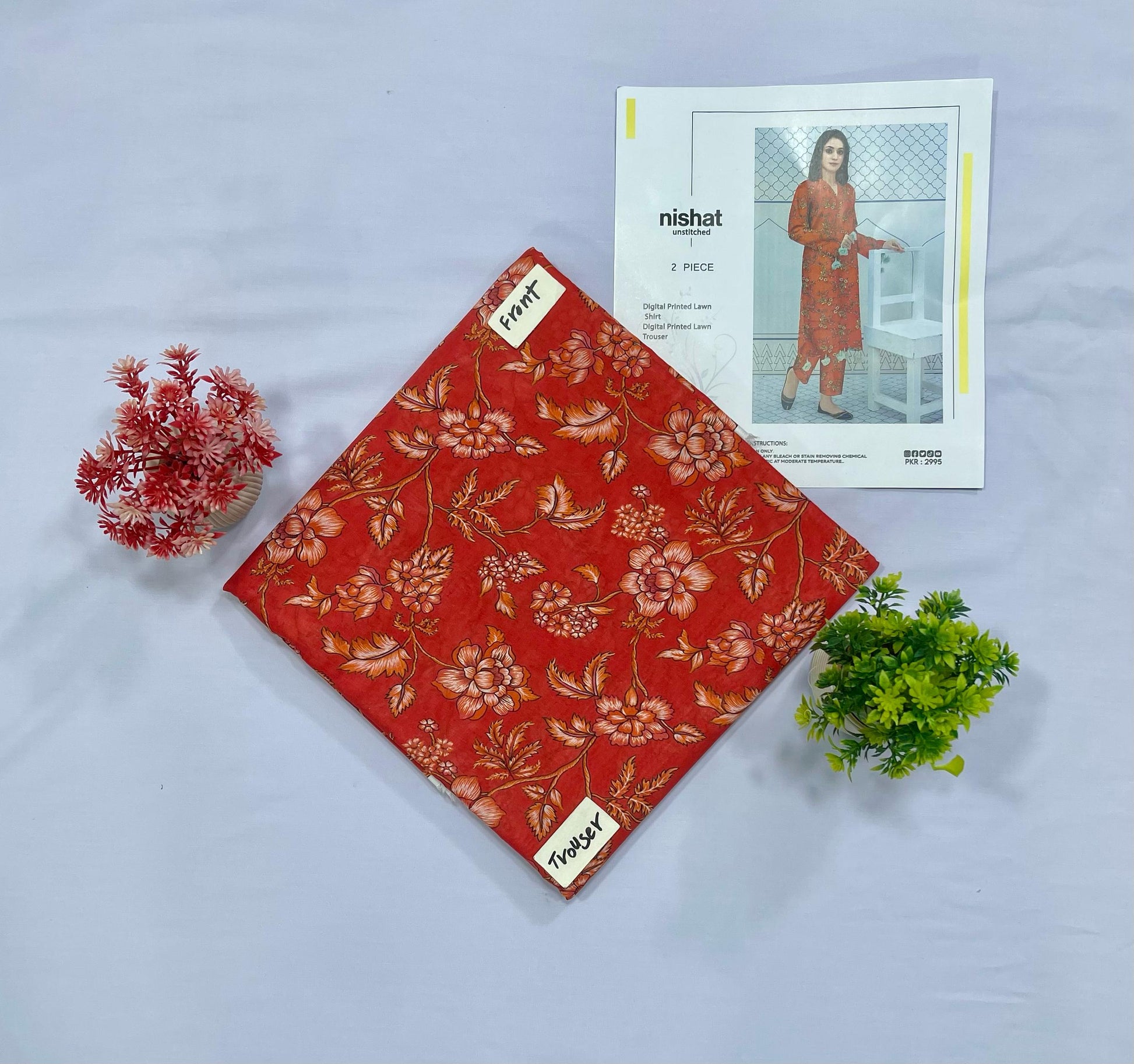 NISHAT ALL OVER DIGITAL PRINT LAWN(Set -Pack Of 5 Suits )Random Market Boy