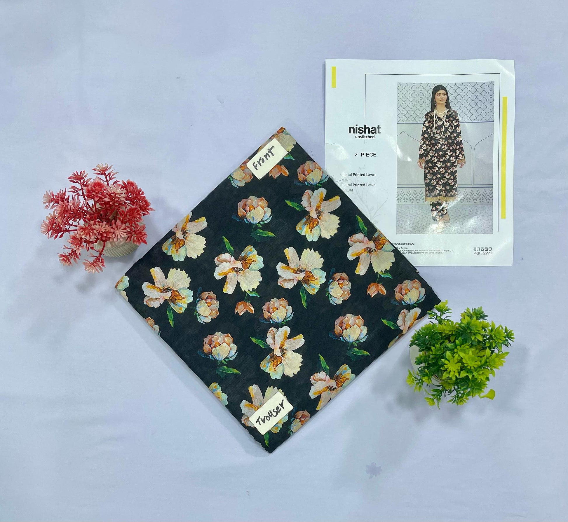 NISHAT ALL OVER DIGITAL PRINT LAWN(Set -Pack Of 9 Suits )Category A Market Boy