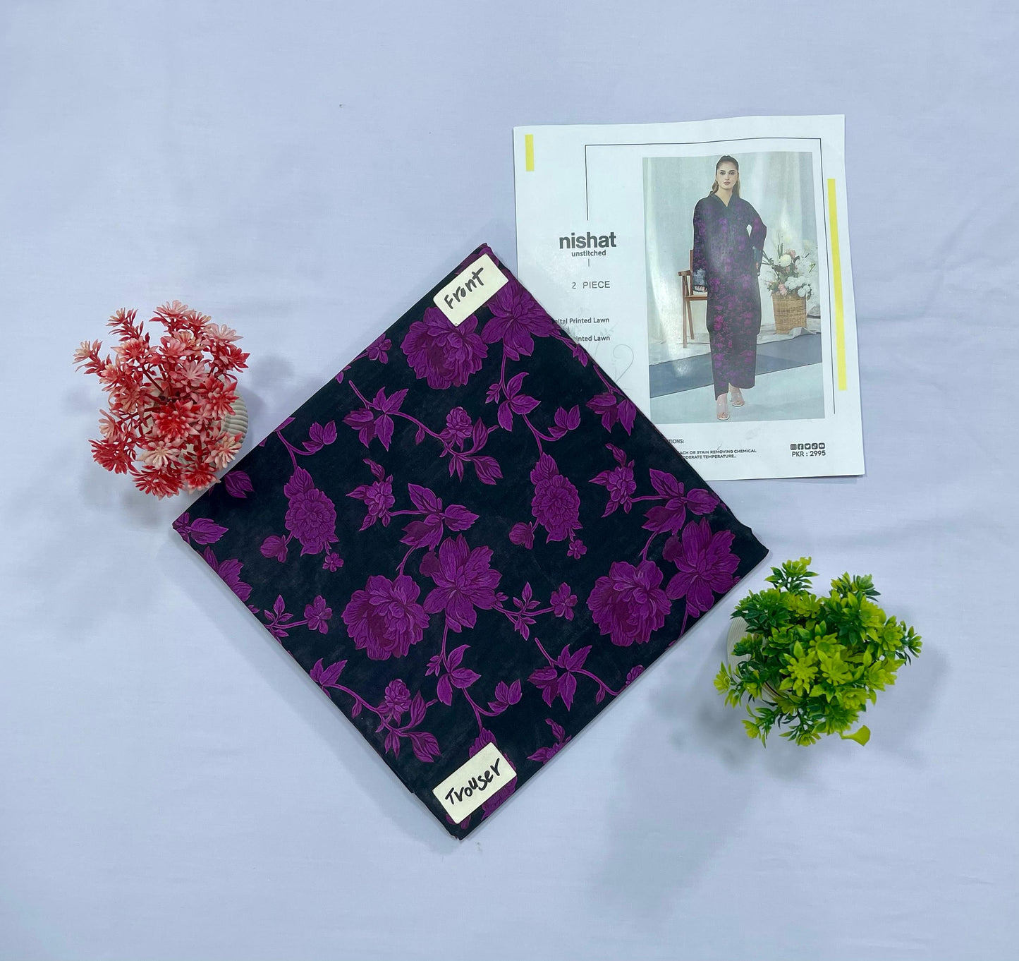 NISHAT ALL OVER DIGITAL PRINT LAWN(Set -Pack Of 9 Suits )Category A Market Boy