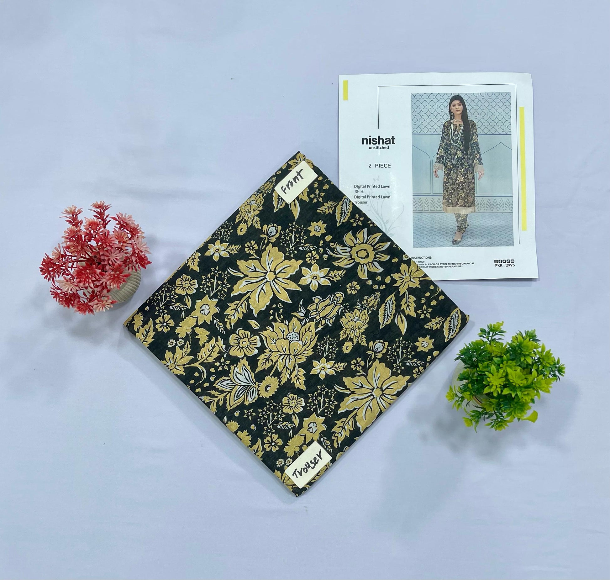 NISHAT ALL OVER DIGITAL PRINT LAWN(Set -Pack Of 5 Suits )Random Market Boy