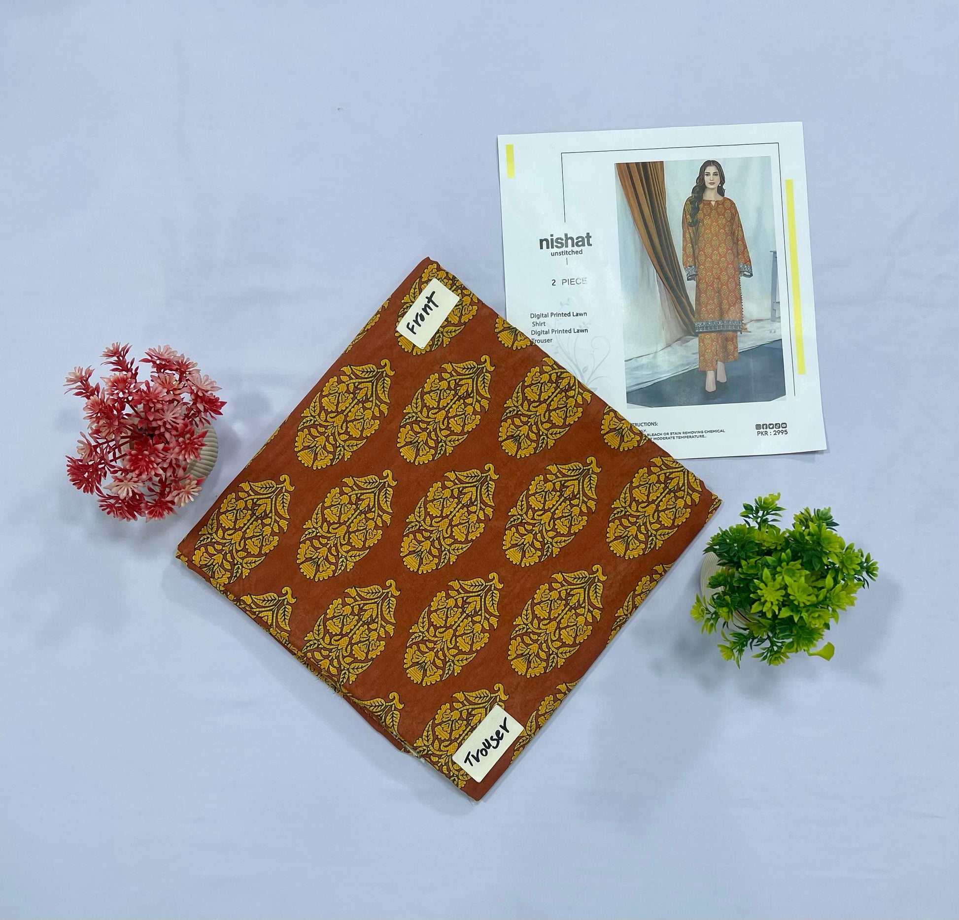 NISHAT ALL OVER DIGITAL PRINT LAWN(Set -Pack Of 9 Suits )Category B Market Boy