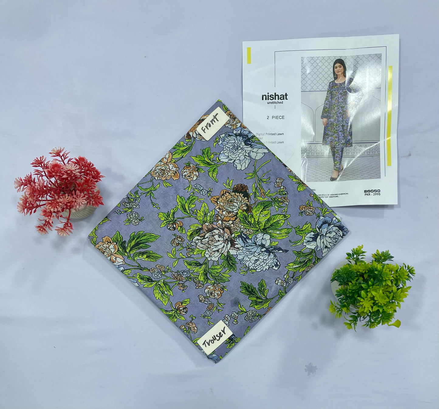 NISHAT ALL OVER DIGITAL PRINT LAWN(Set -Pack Of 5 Suits )Random Market Boy