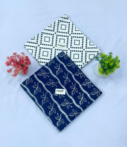 2-PC WHITE CHIKAN KARI (Set -Pack Of 3 Suits ) Category A Market Boy