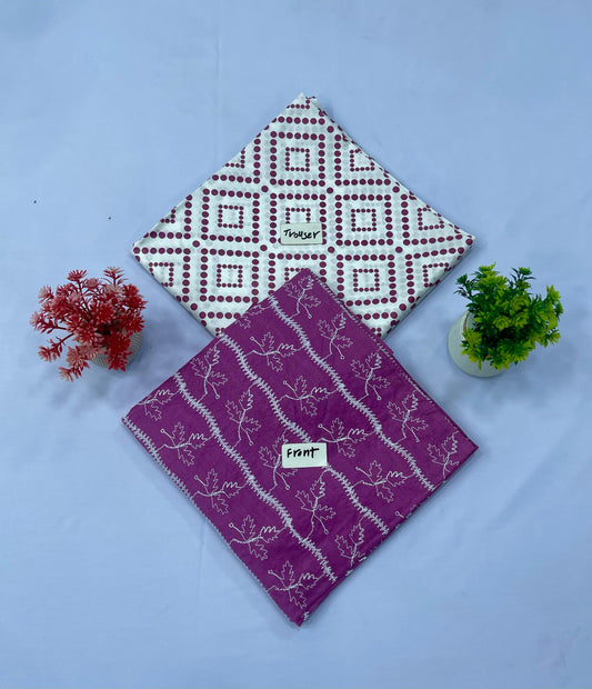 2-PC WHITE CHIKAN KARI (Set -Pack Of 3 Suits ) Category B Market Boy
