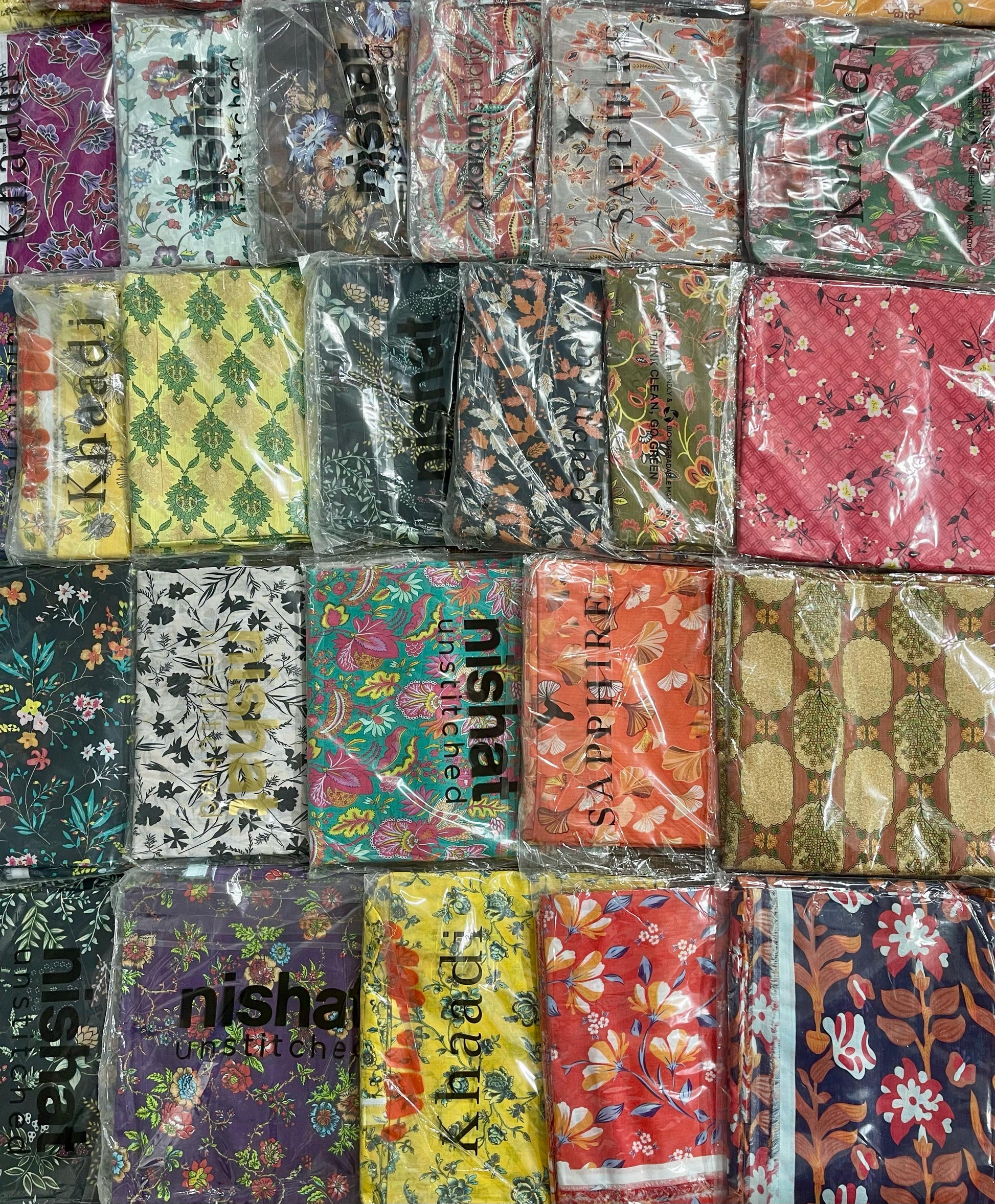 Mix Brand  2-PC  Khaadi ,Sapphire & Nishat(Set -Pack Of 7 Suits ) Market Boy