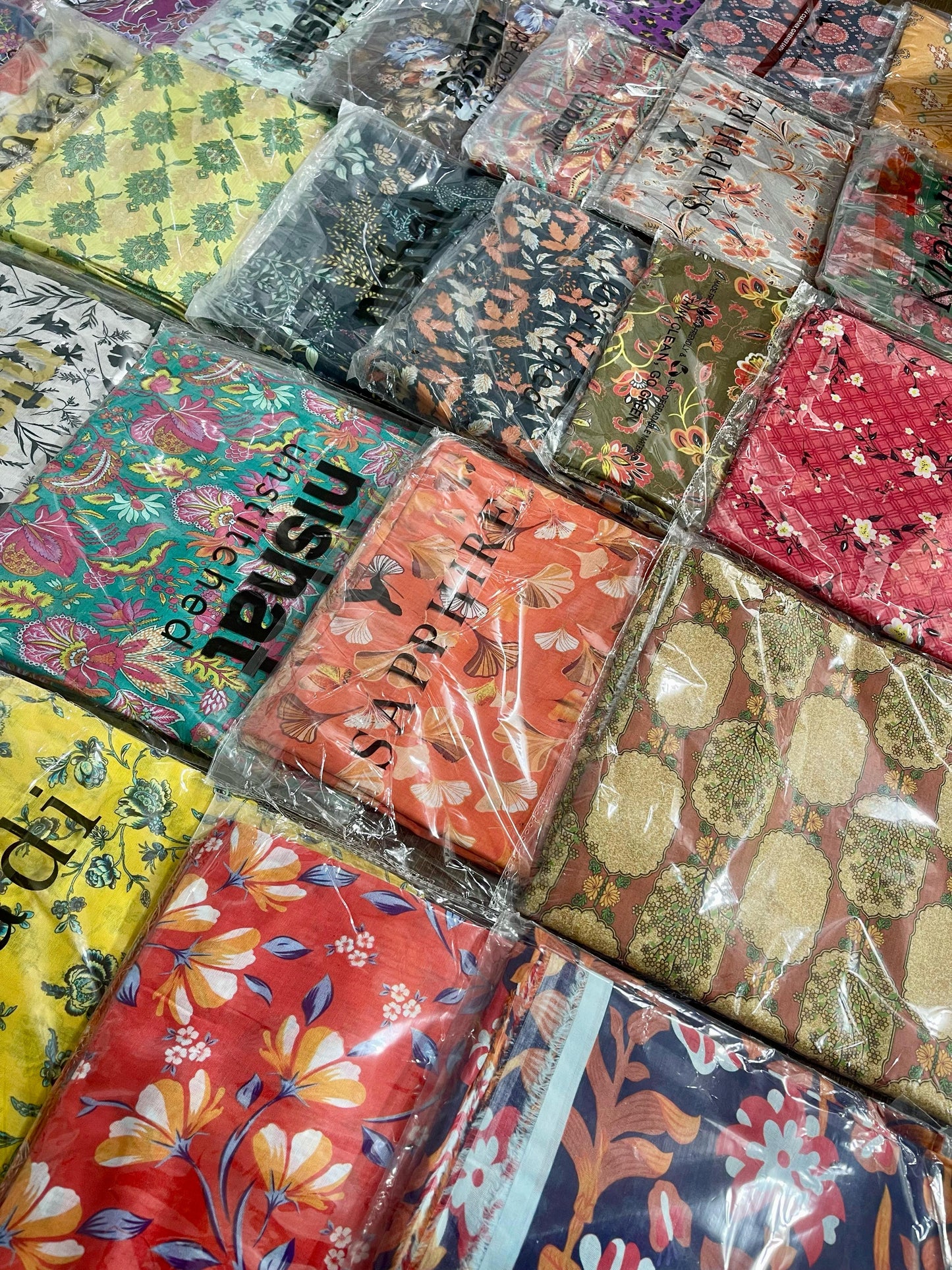 Mix Brand  2-PC  Khaadi ,Sapphire & Nishat(Set -Pack Of 7 Suits ) Market Boy