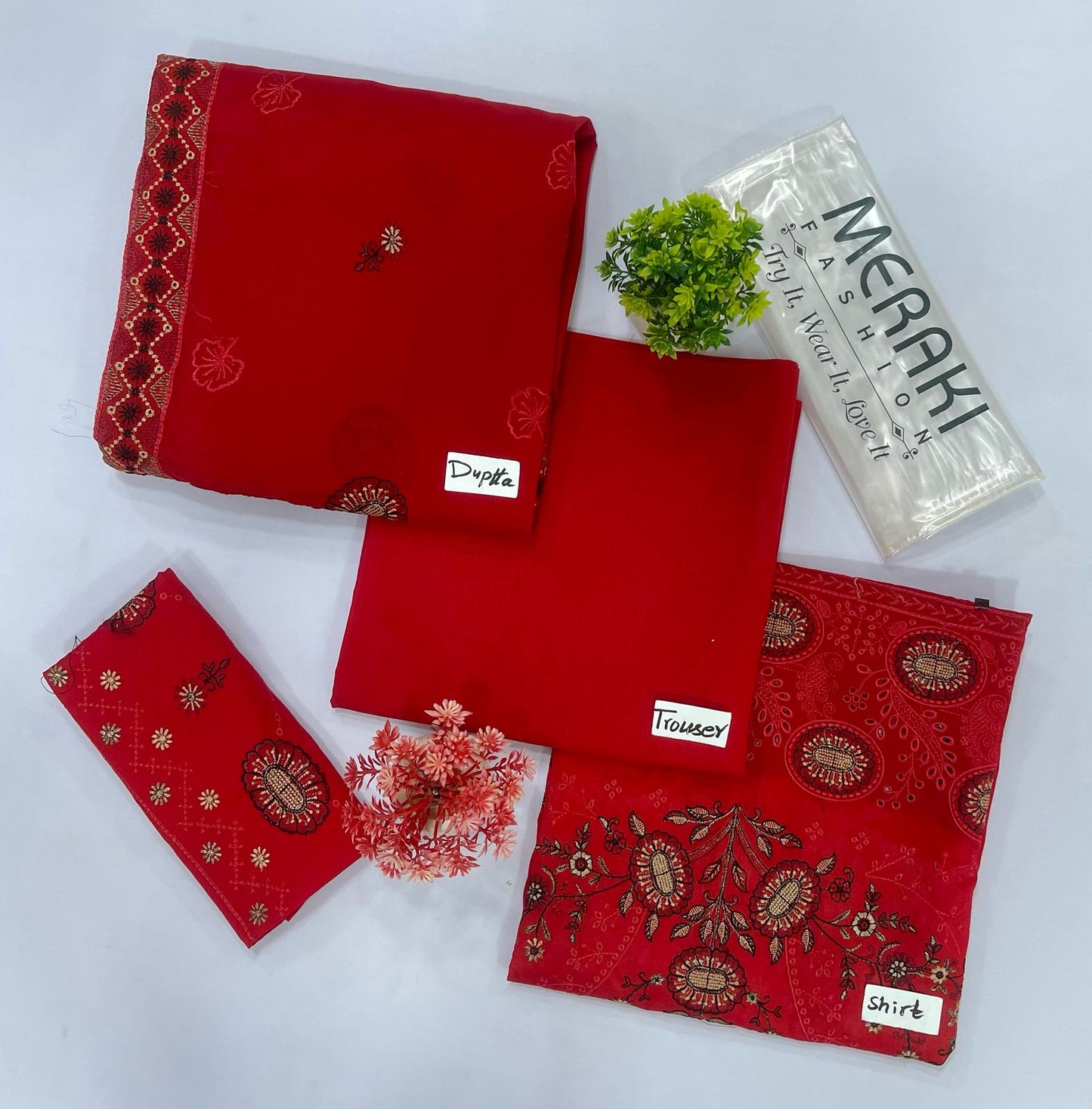 MERAKI FASHION VOL-387 LUXURY EMBROIDERY 4 SUITS A Market Boy