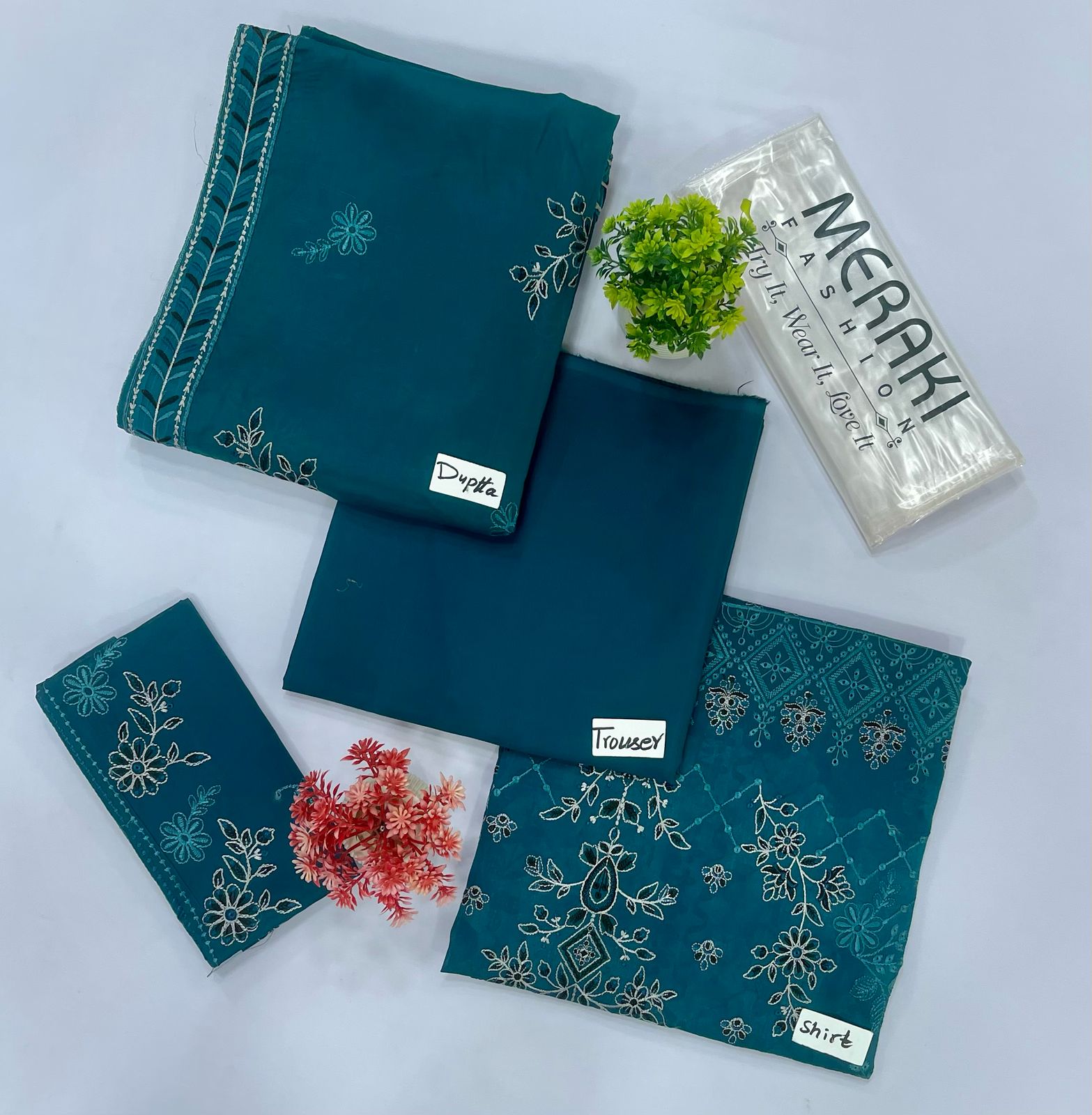 MERAKI FASHION VOL-387 LUXURY EMBROIDERY 4 SUITS B Market Boy