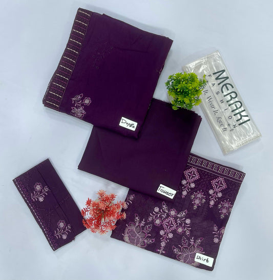 MERAKI FASHION VOL-387 LUXURY EMBROIDERY 4 SUITS B Market Boy