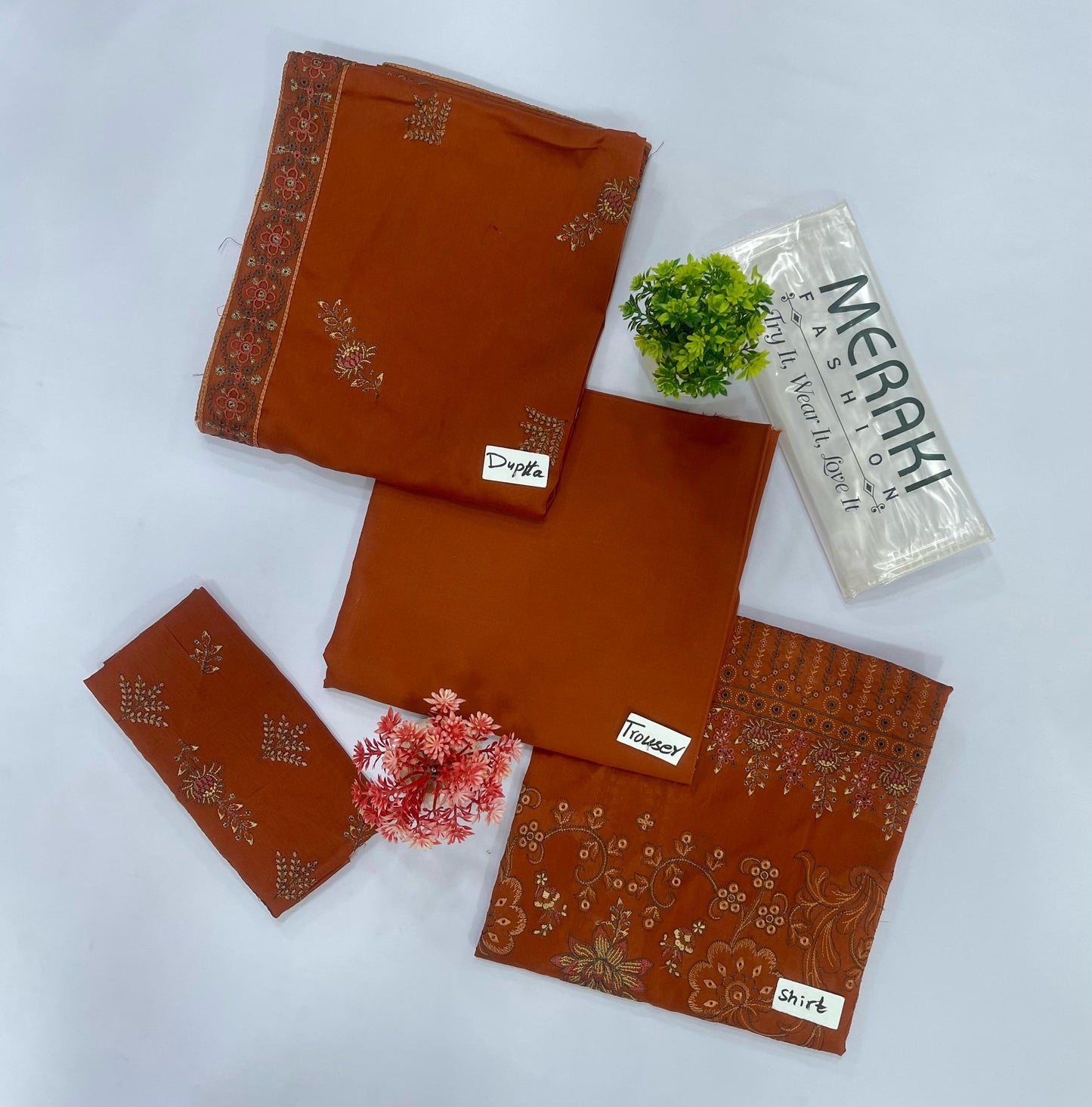 MERAKI FASHION VOL-387 LUXURY EMBROIDERY 4 SUITS A Market Boy