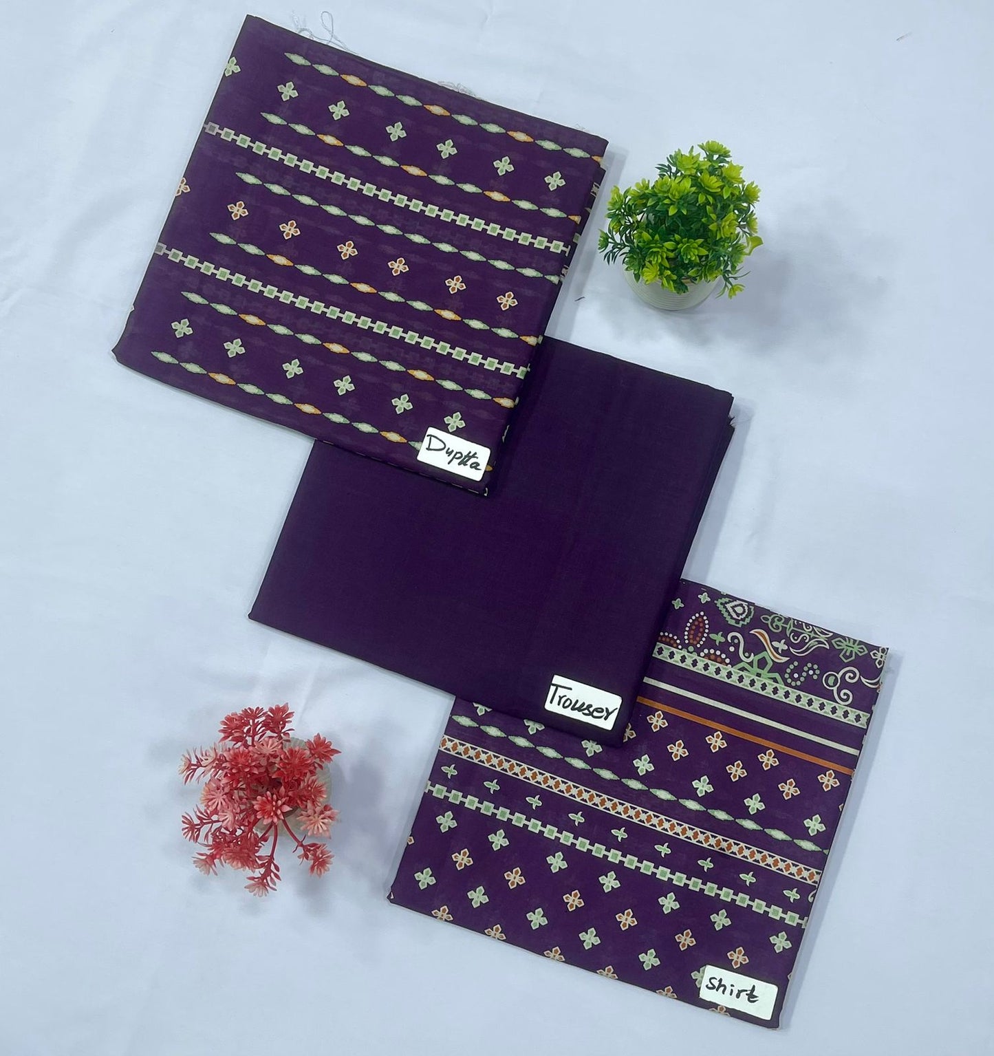 ORIGINAL  REET BRAND 3-PC LAWN 5 SUITS B