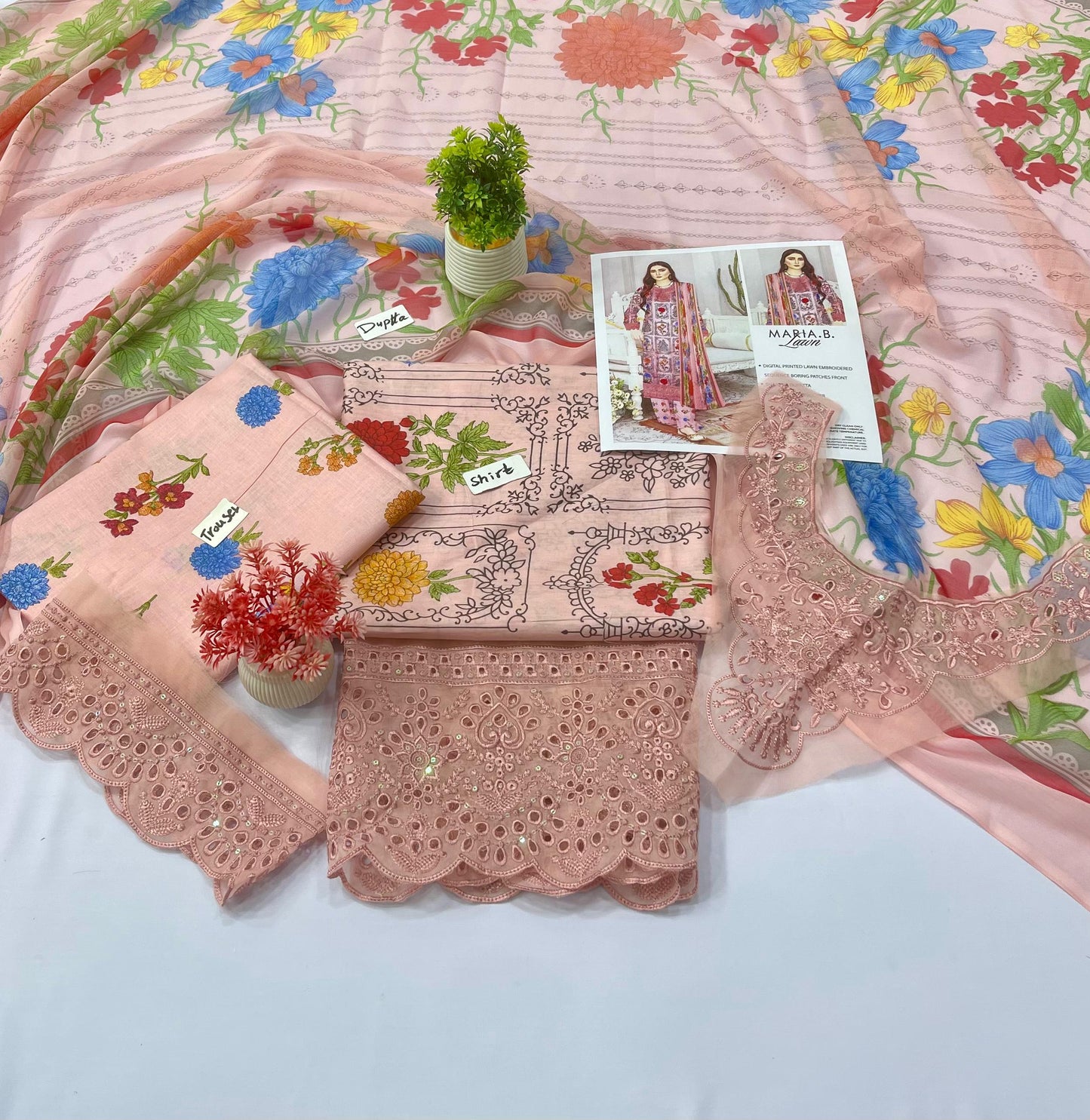 MARIA.B. 3PC DIGITAL PRINTED LAWN 12 SUITS