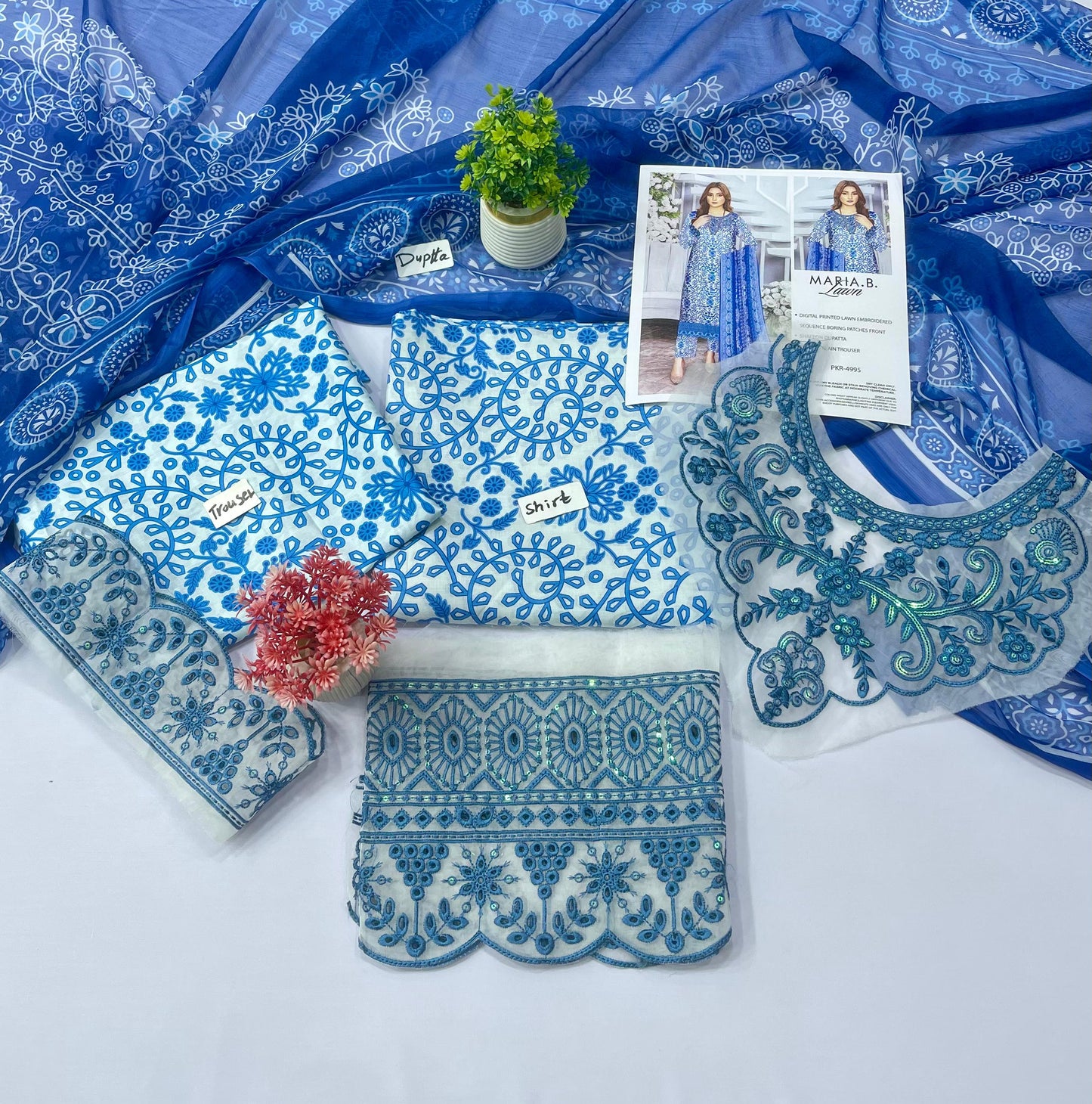 MARIA.B. 3PC DIGITAL PRINTED LAWN 12 SUITS