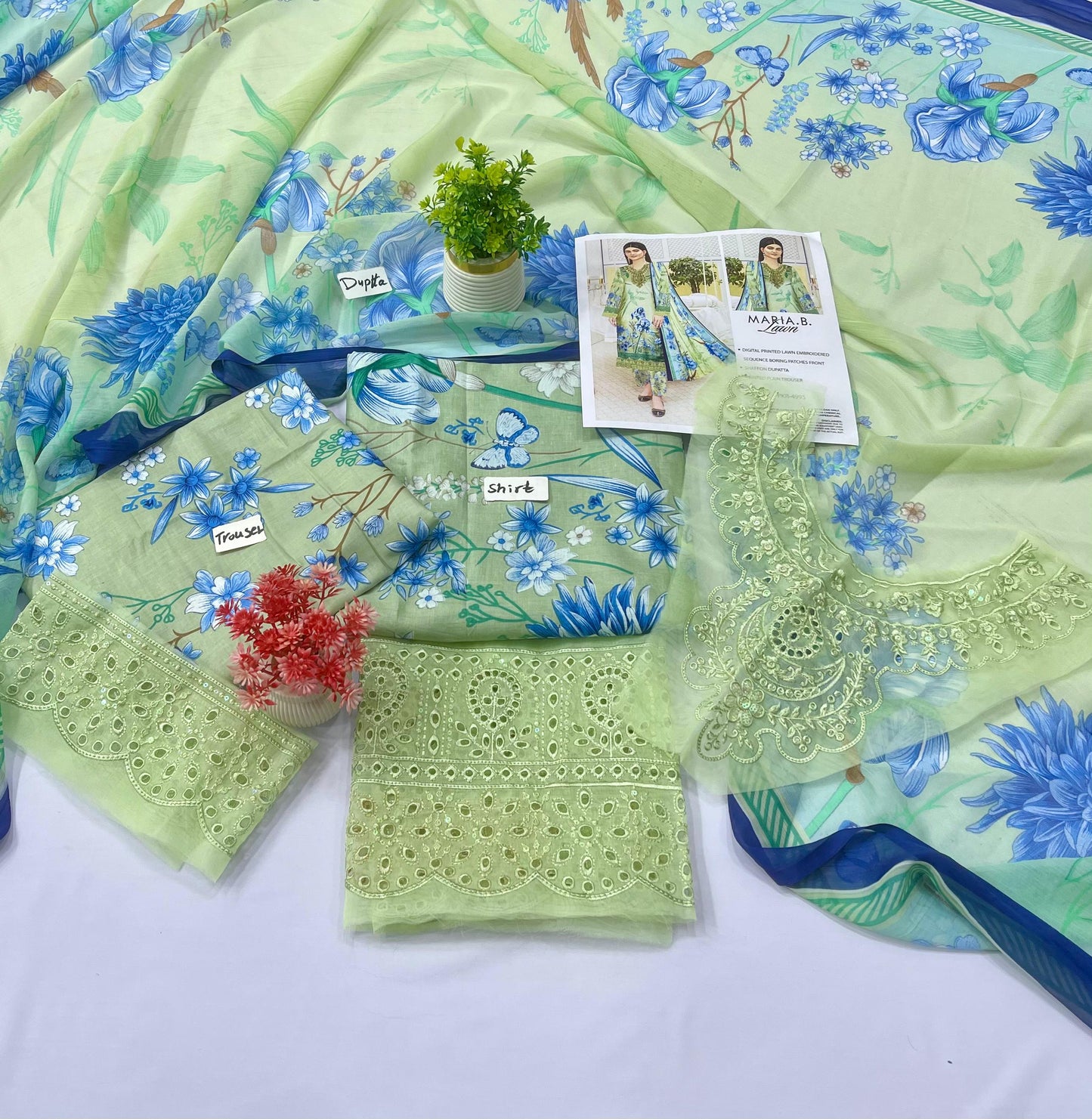 MARIA.B. 3PC DIGITAL PRINTED LAWN 6 SUITS B