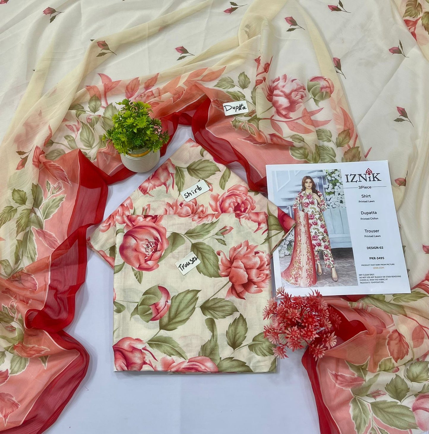 MARIA.B. 3PC LAWN 5 Suits B