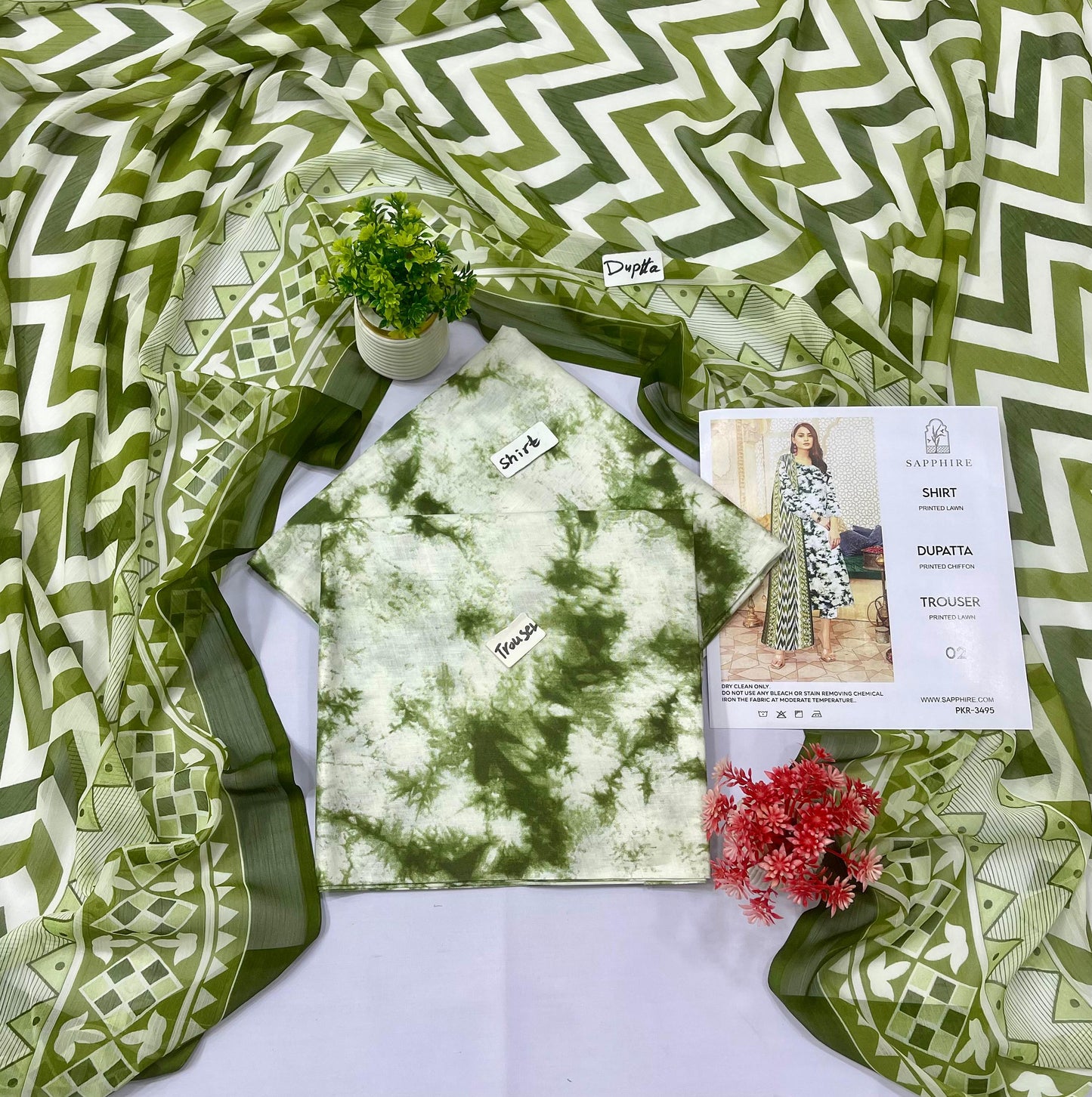 MARIA.B. 3PC LAWN 5 Suits B