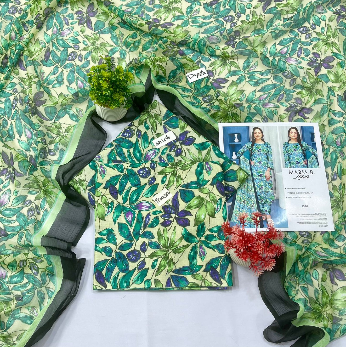 MARIA.B. 3PC LAWN 5 Suits A