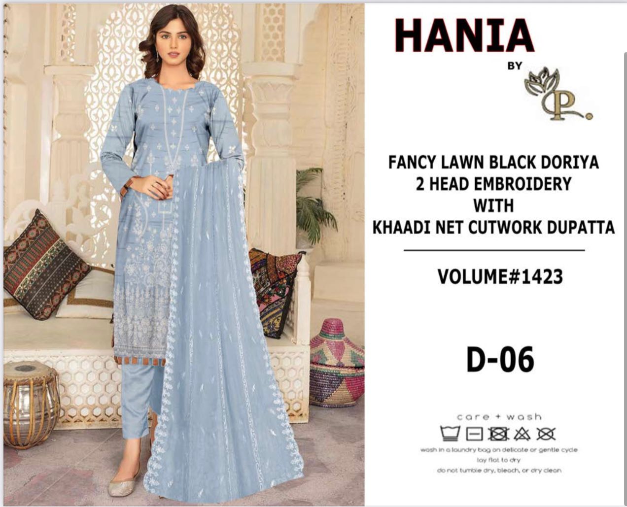 Hania By P. 3 Pc Lawn 3 Suits B