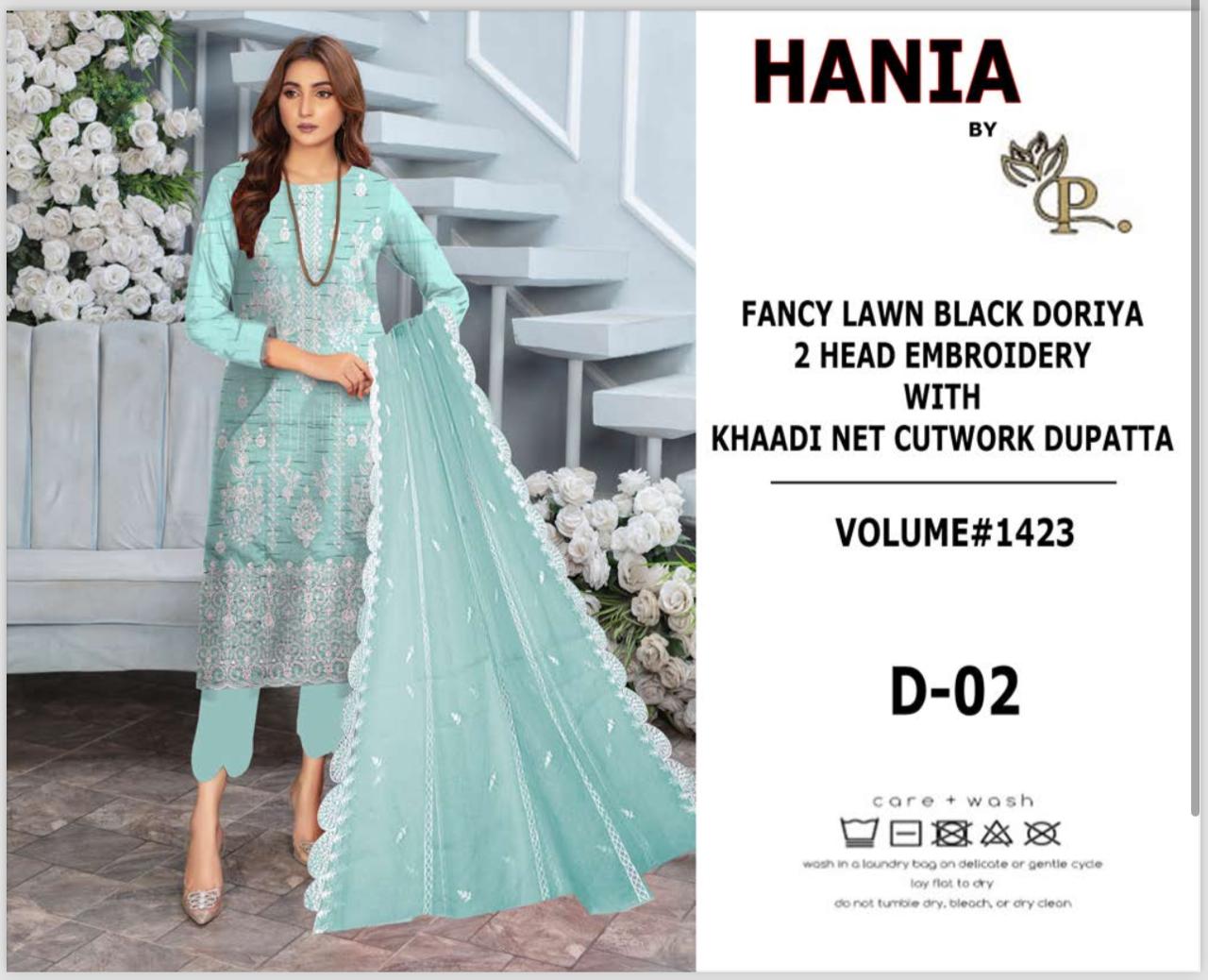 Hania By P. 3 Pc Lawn 6 Suits