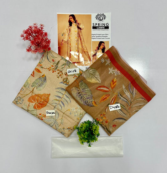 Gull Jee Mid Summer Cotton 3 Piece – Unstitched All Over Print 10 Suits