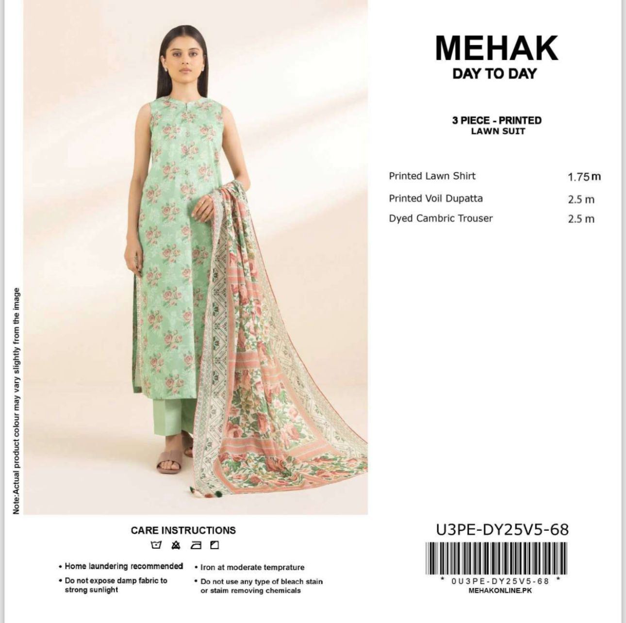 Mehak Brand 3Pc Lawn 9 Suits