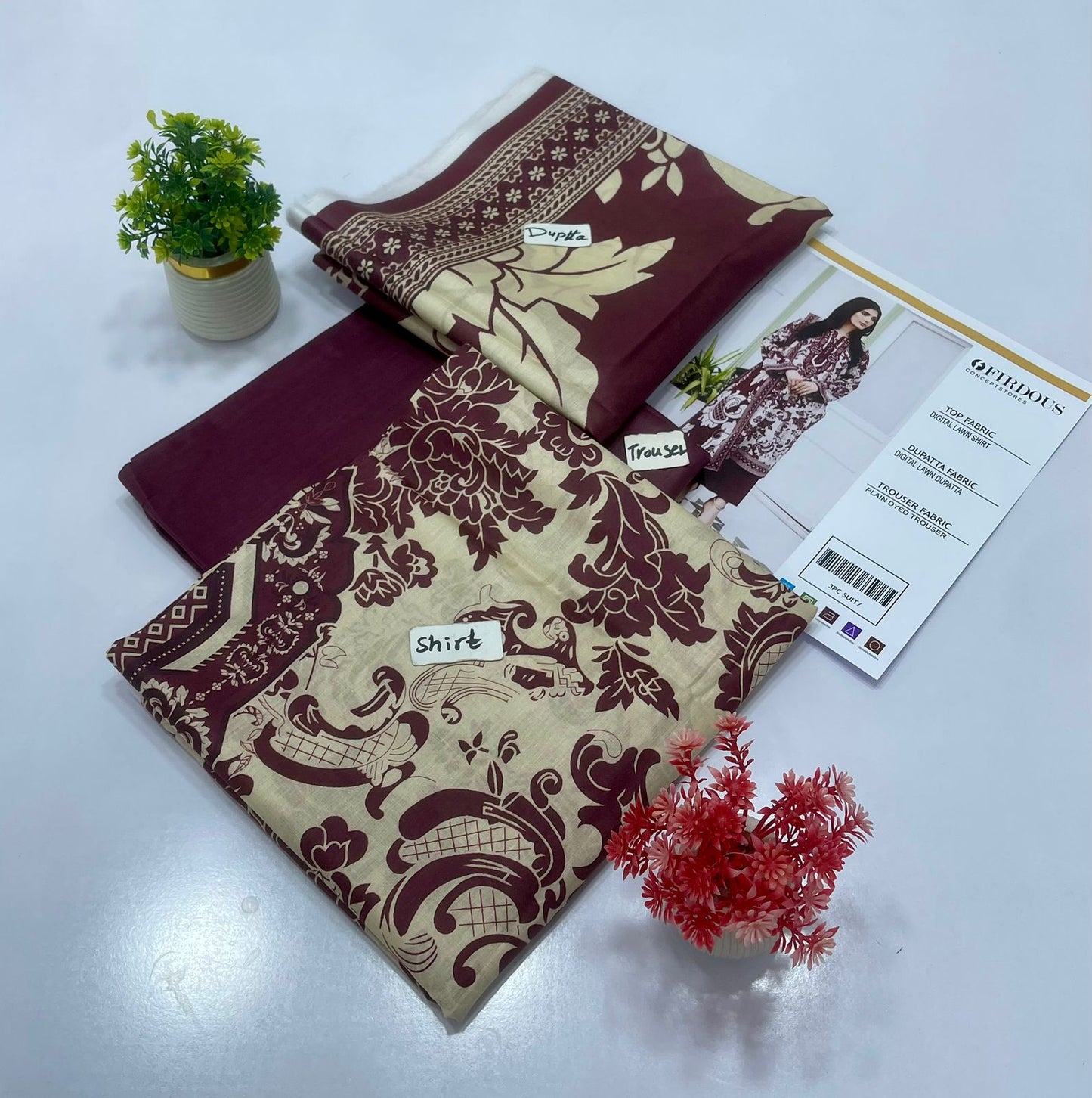 JADE BY FIRDOUS 3 PC LAWN 10 SUITS