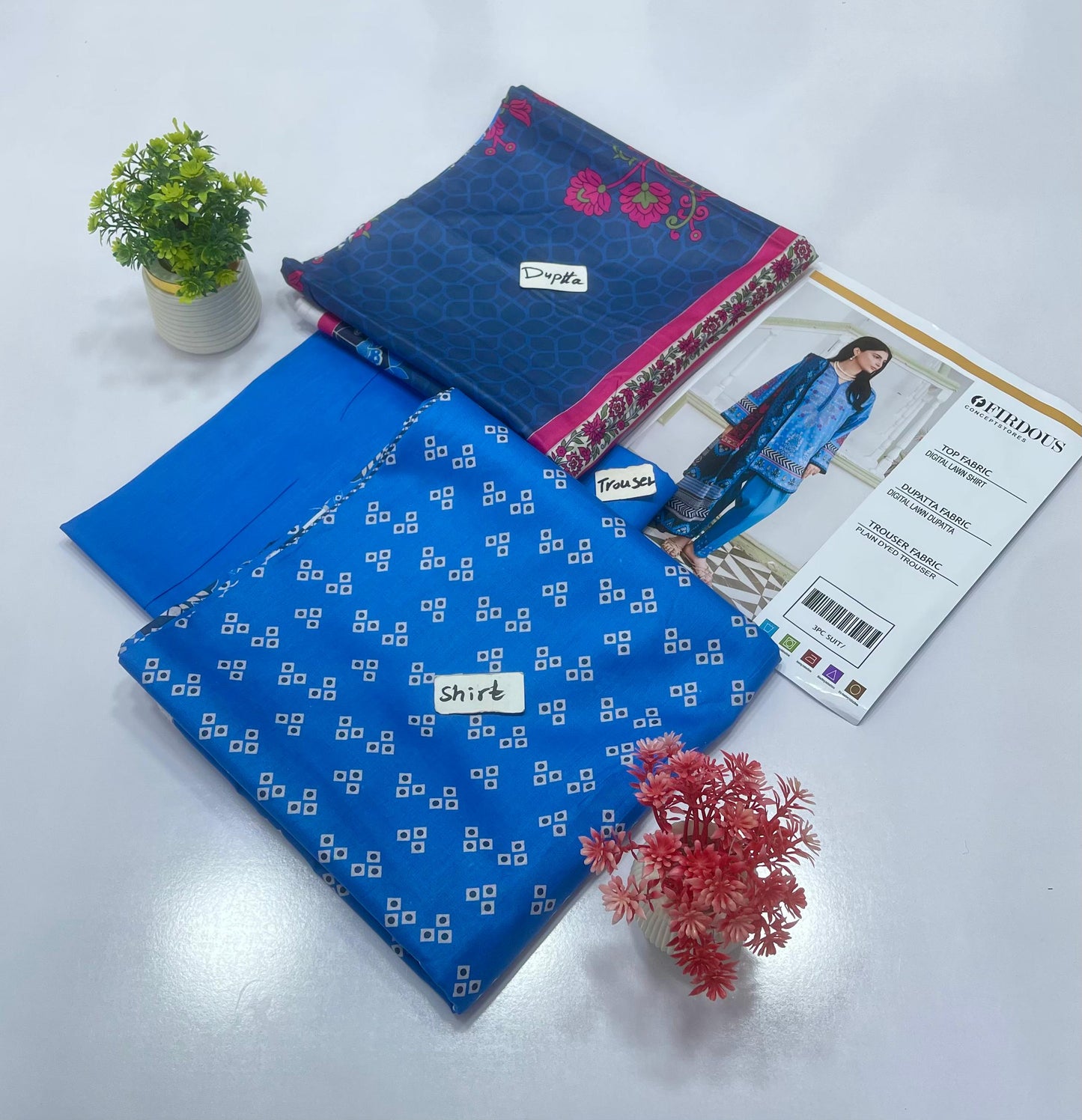 JADE BY FIRDOUS 3 PC LAWN 5 SUITS A