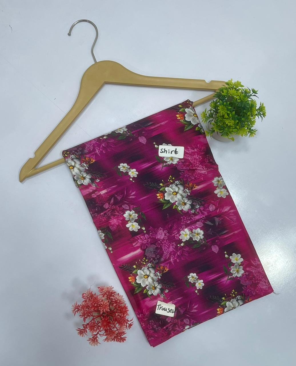 Heer Collection 2 pc Digital Printed Linen 21 Suits