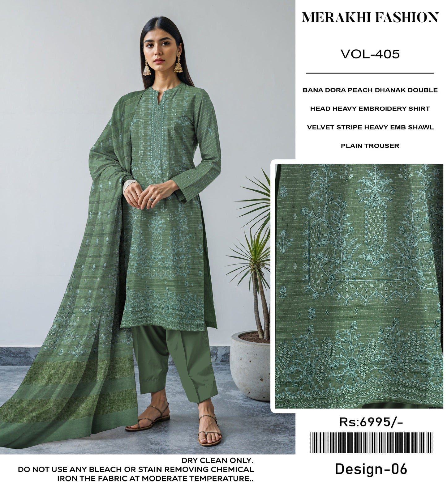 MERAKI FASHION VOL 405 LUXURY EMBROIDERED 8 SUITS