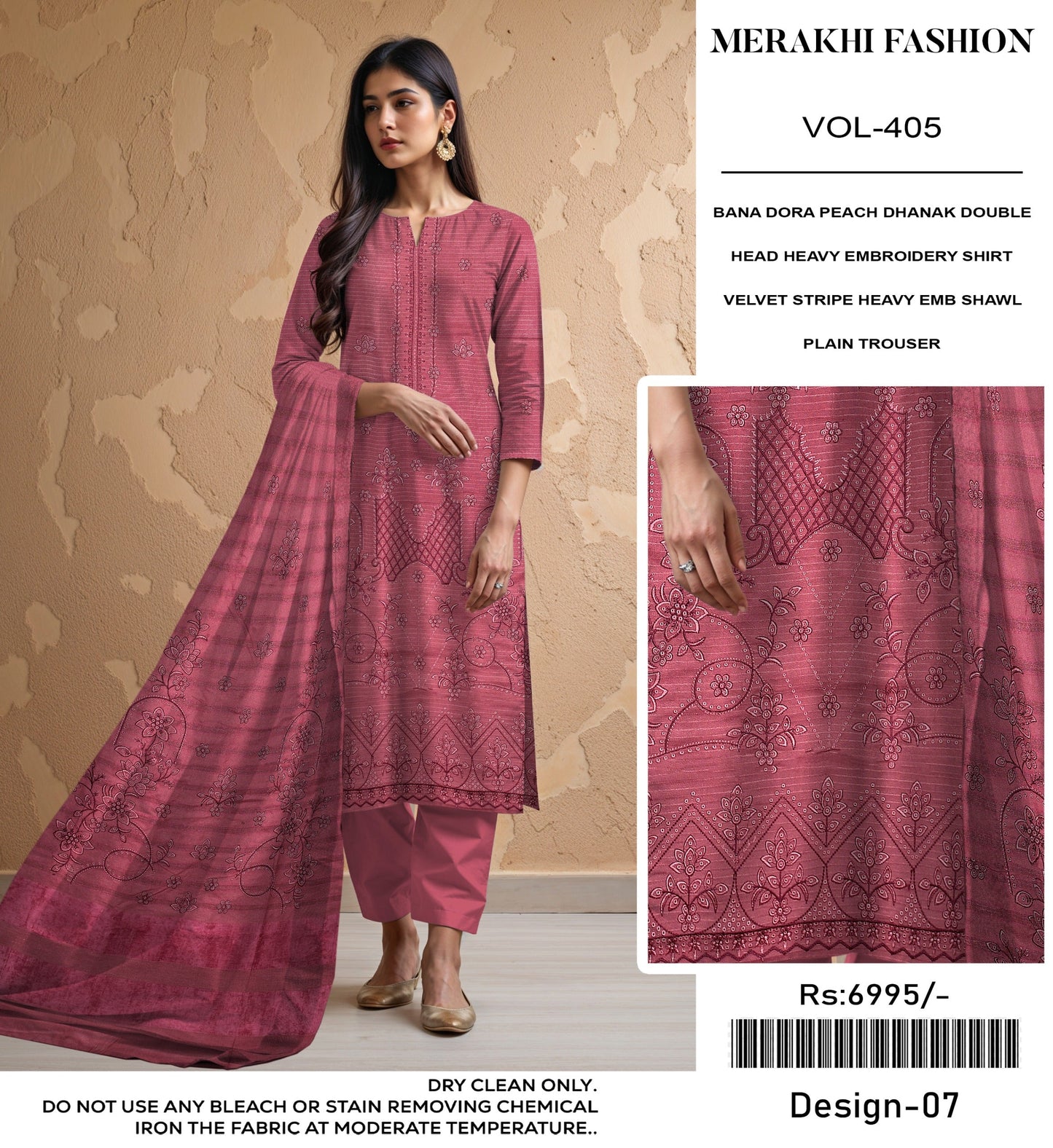 MERAKI FASHION VOL 405 LUXURY EMBROIDERED 4 SUITS B