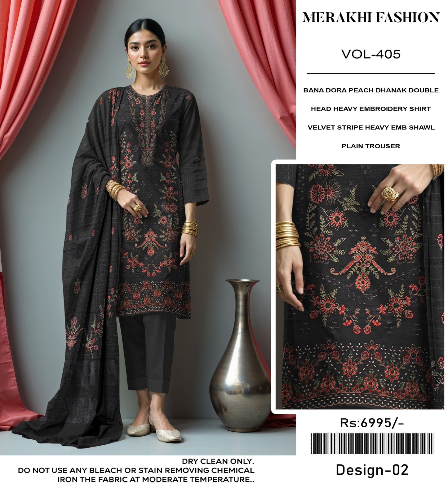 MERAKI FASHION VOL 405 LUXURY EMBROIDERED 8 SUITS