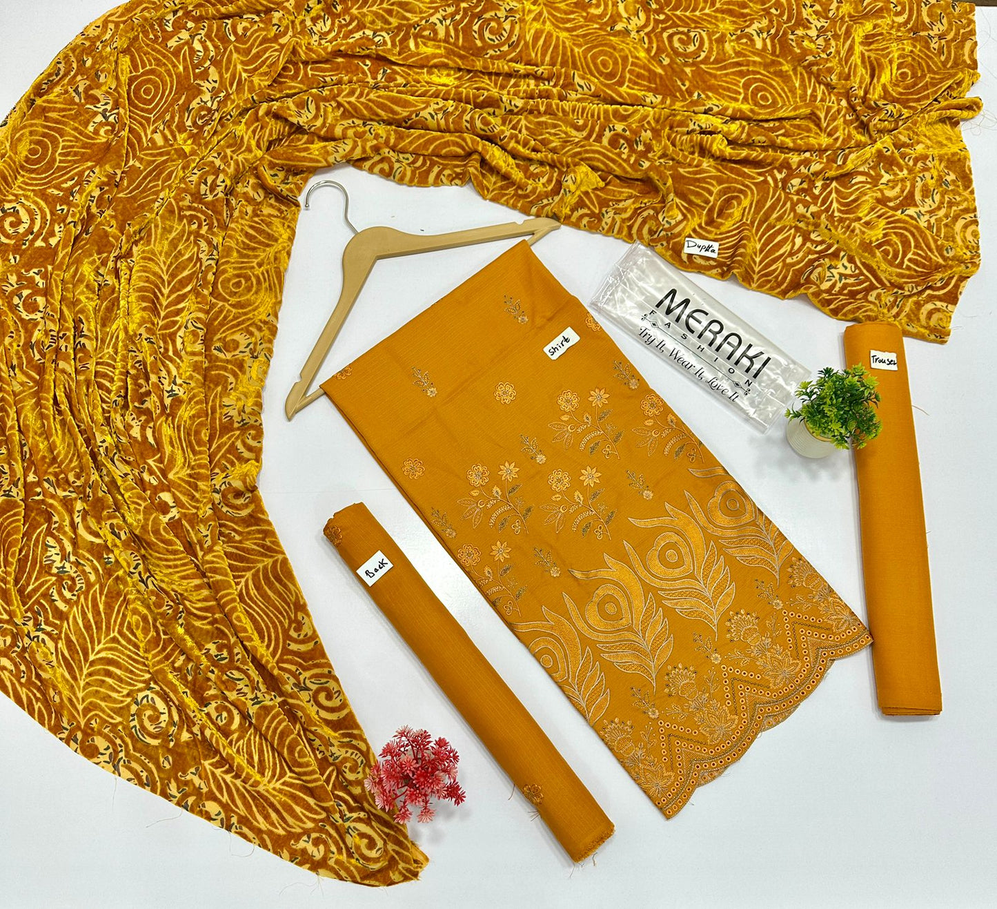 Meraki Fashion Vol 411 Palachi Luxury Embroidery  4 Suits B