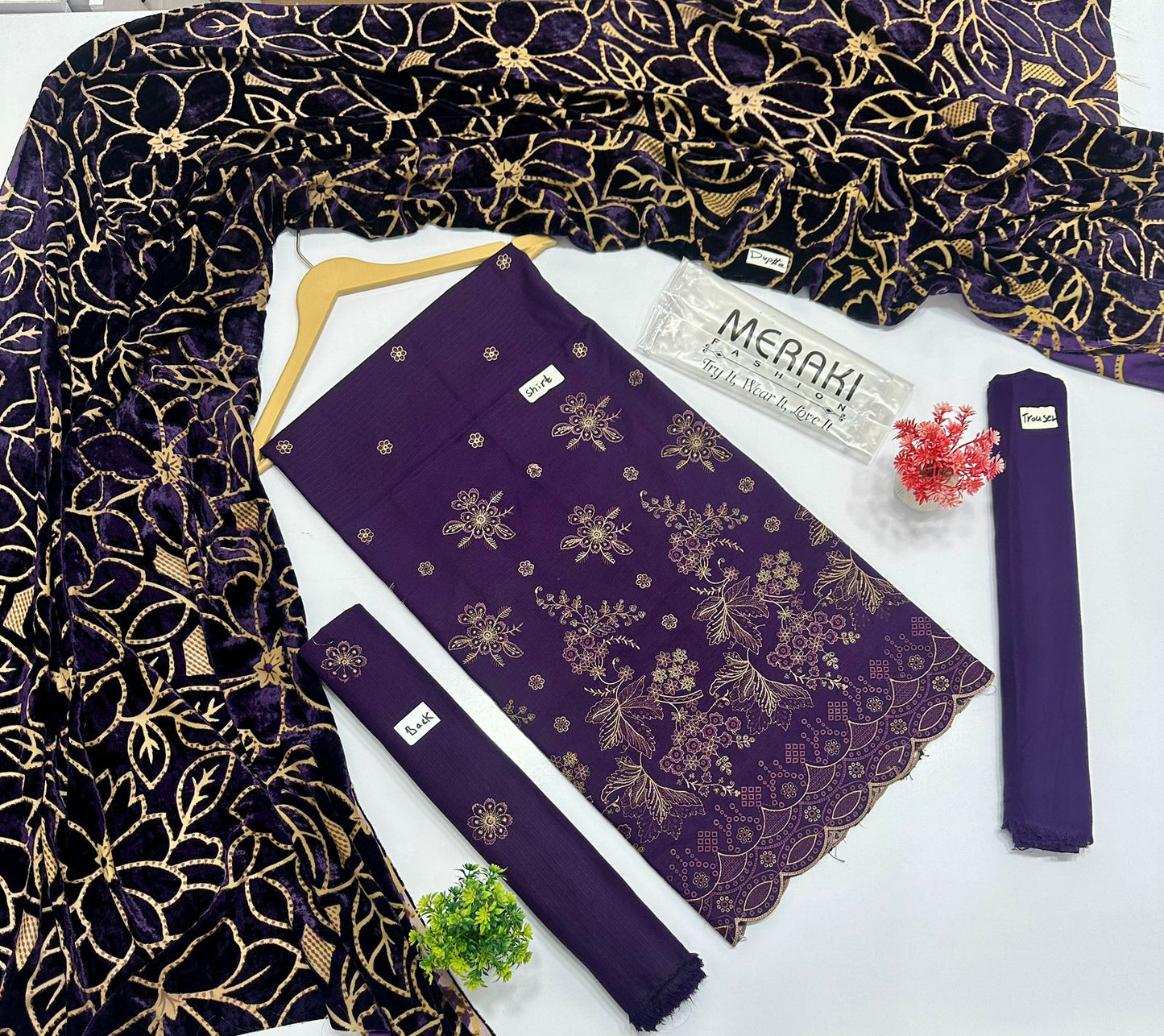 Meraki Fashion Vol 411 Palachi Luxury Embroidery  8 Suits