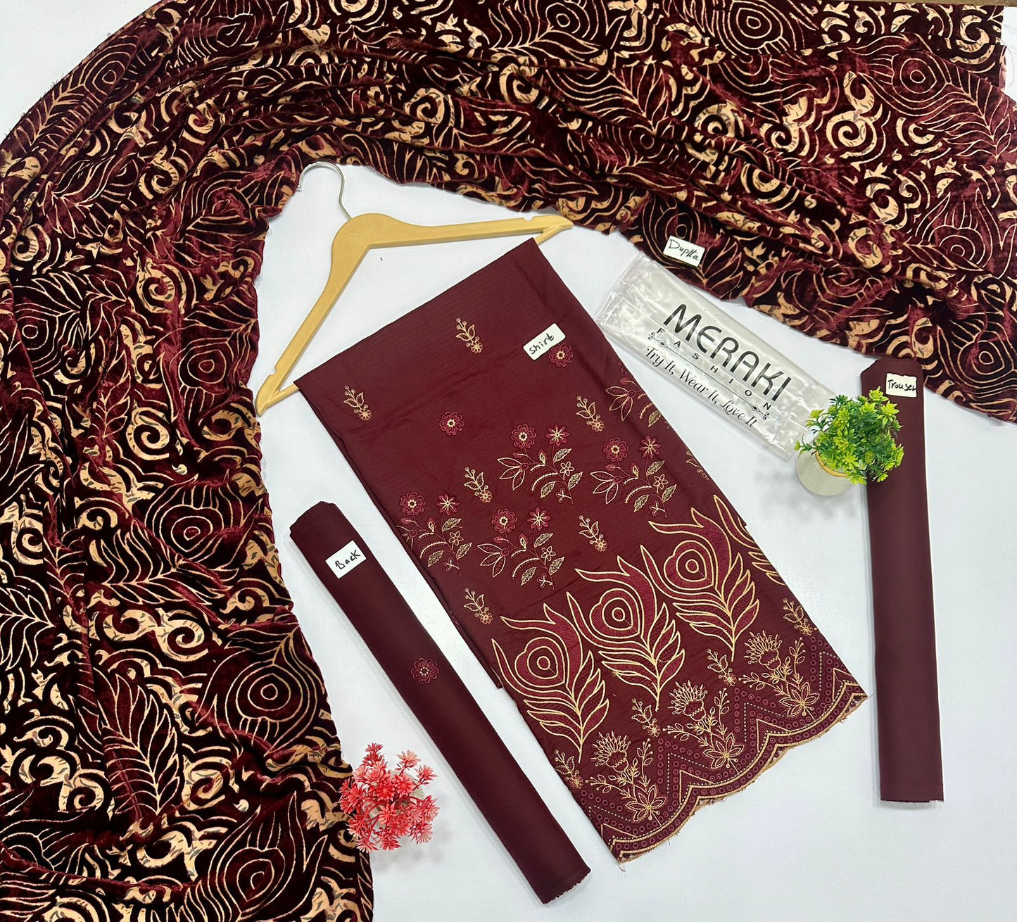 Meraki Fashion Vol 411 Palachi Luxury Embroidery  8 Suits