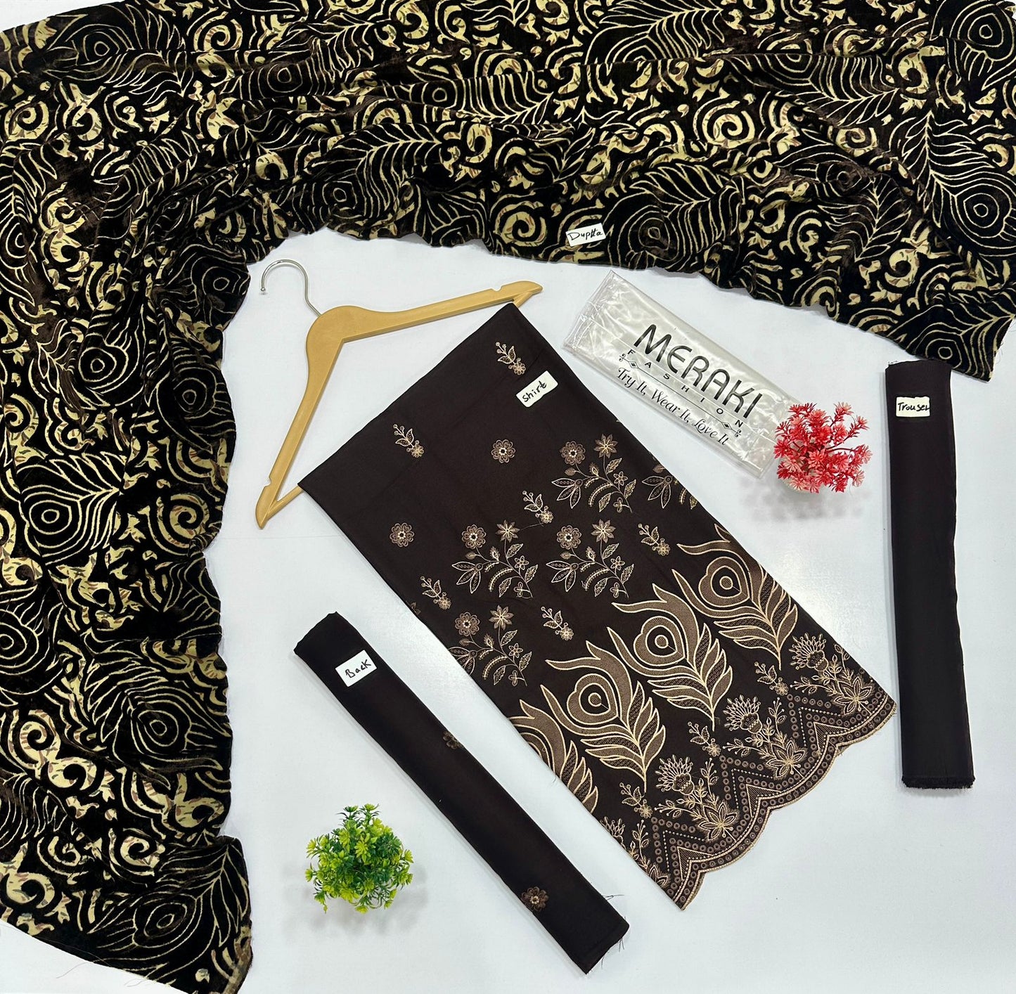 Meraki Fashion Vol 411 Palachi Luxury Embroidery  4 Suits A