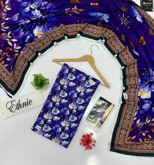 Ethnic 3 Pc Digital Printed Viscous (5 Suits ) A