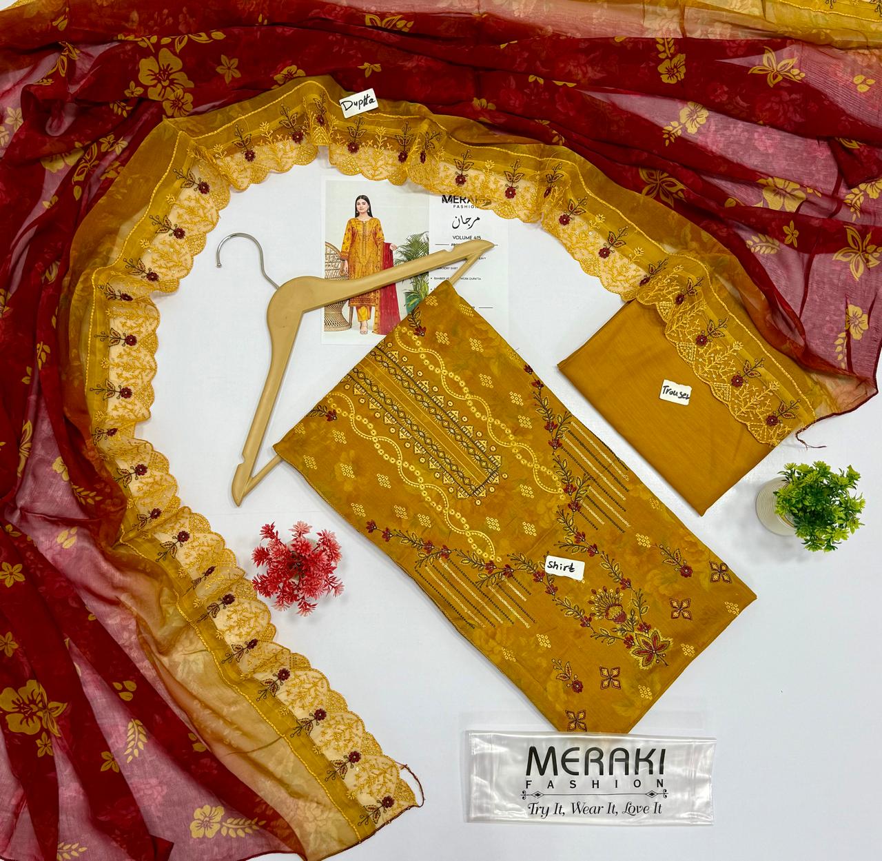 Meraki Fashion Vol 415 مرجان Digital Printed Viscose          ( 10 Suits)