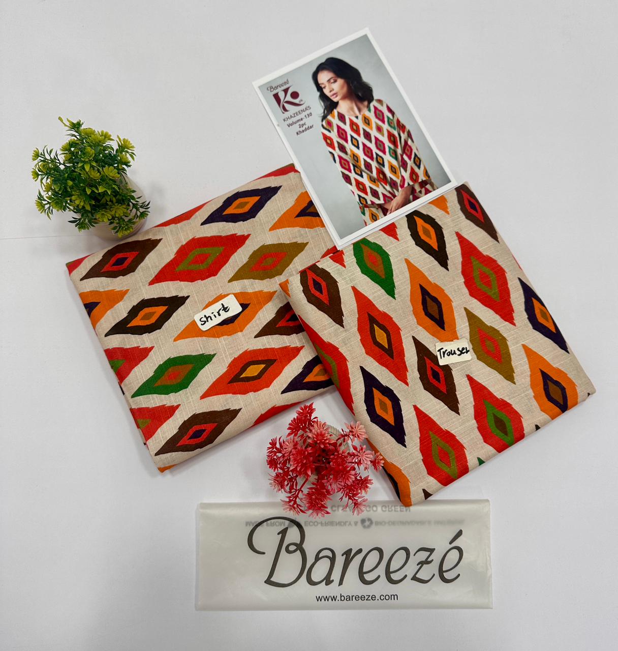 Bareeze Khadder 2 Pc Digital Printed All Over 20 Suits