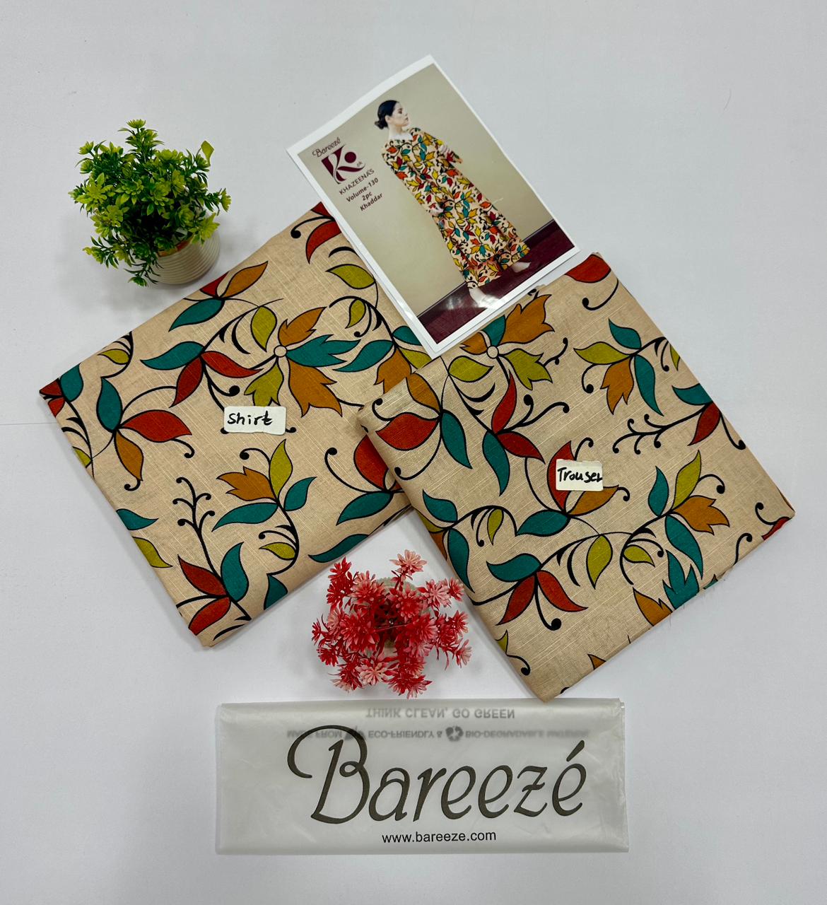 Bareeze Khadder 2 Pc Digital Printed All Over 20 Suits
