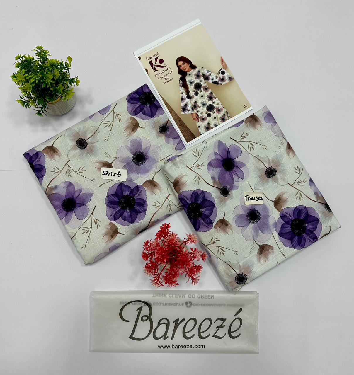 Bareeze Khadder 2 Pc Digital Printed All Over 20 Suits