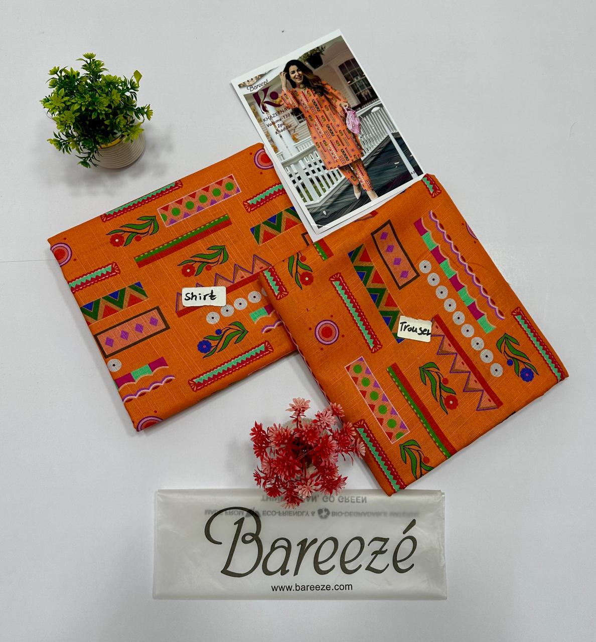 Bareeze Khadder 2 Pc Digital Printed All Over 20 Suits