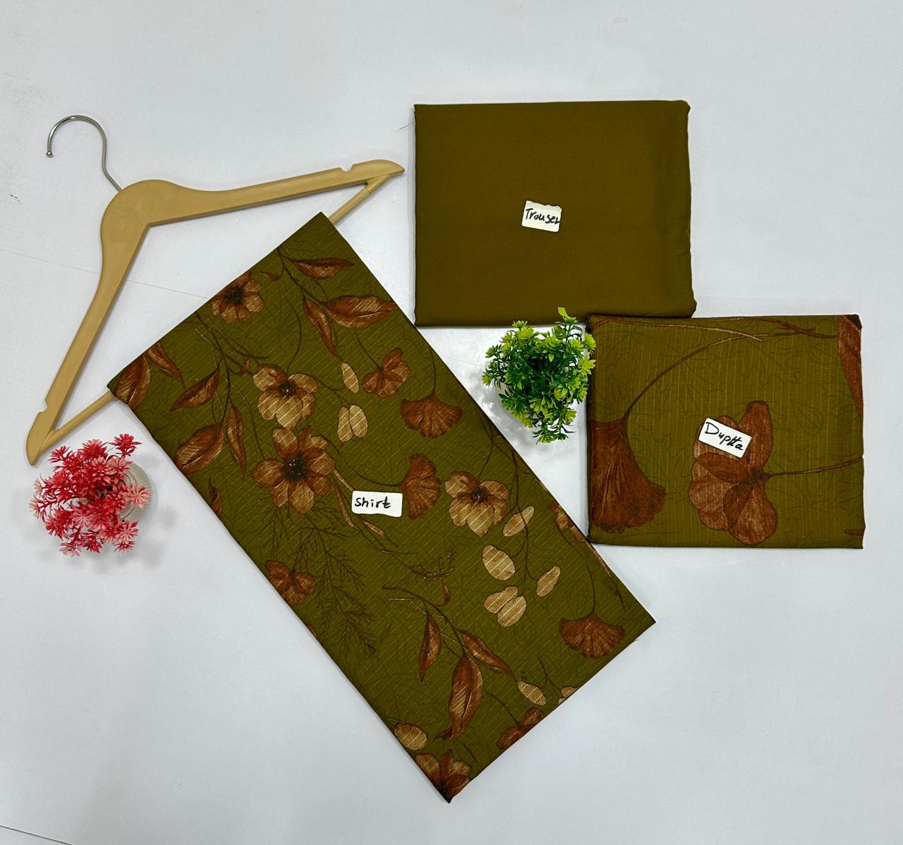 Original Brand Bana Dora Crown 3 Pc Peach Wool (10 Suits)