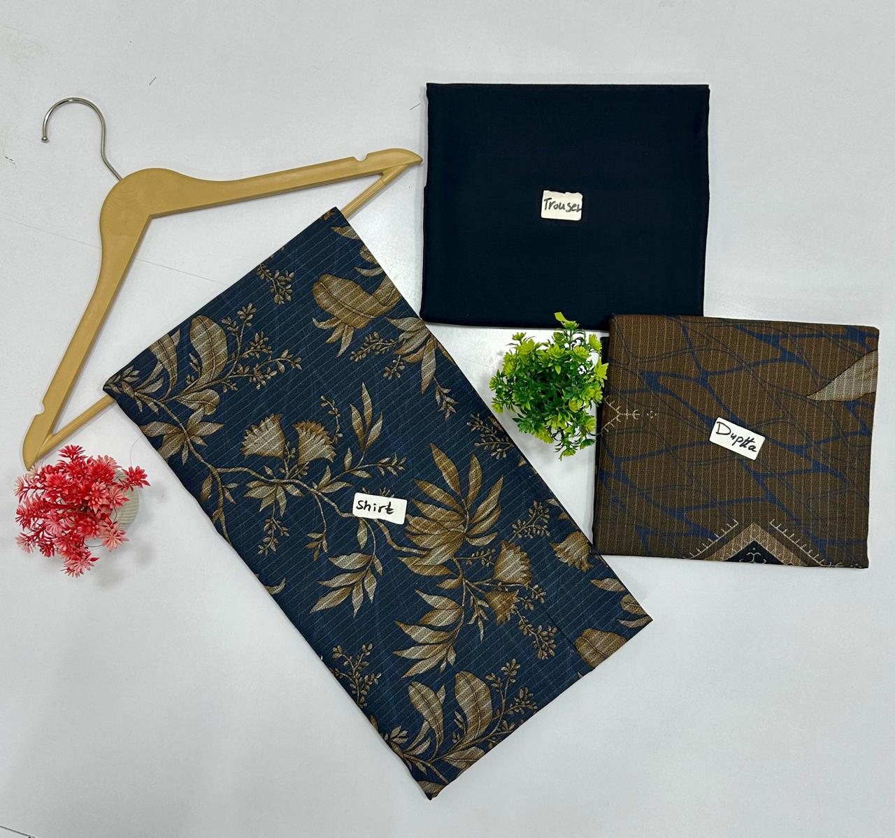 Original Brand Bana Dora Crown 3 Pc Peach Wool (10 Suits)